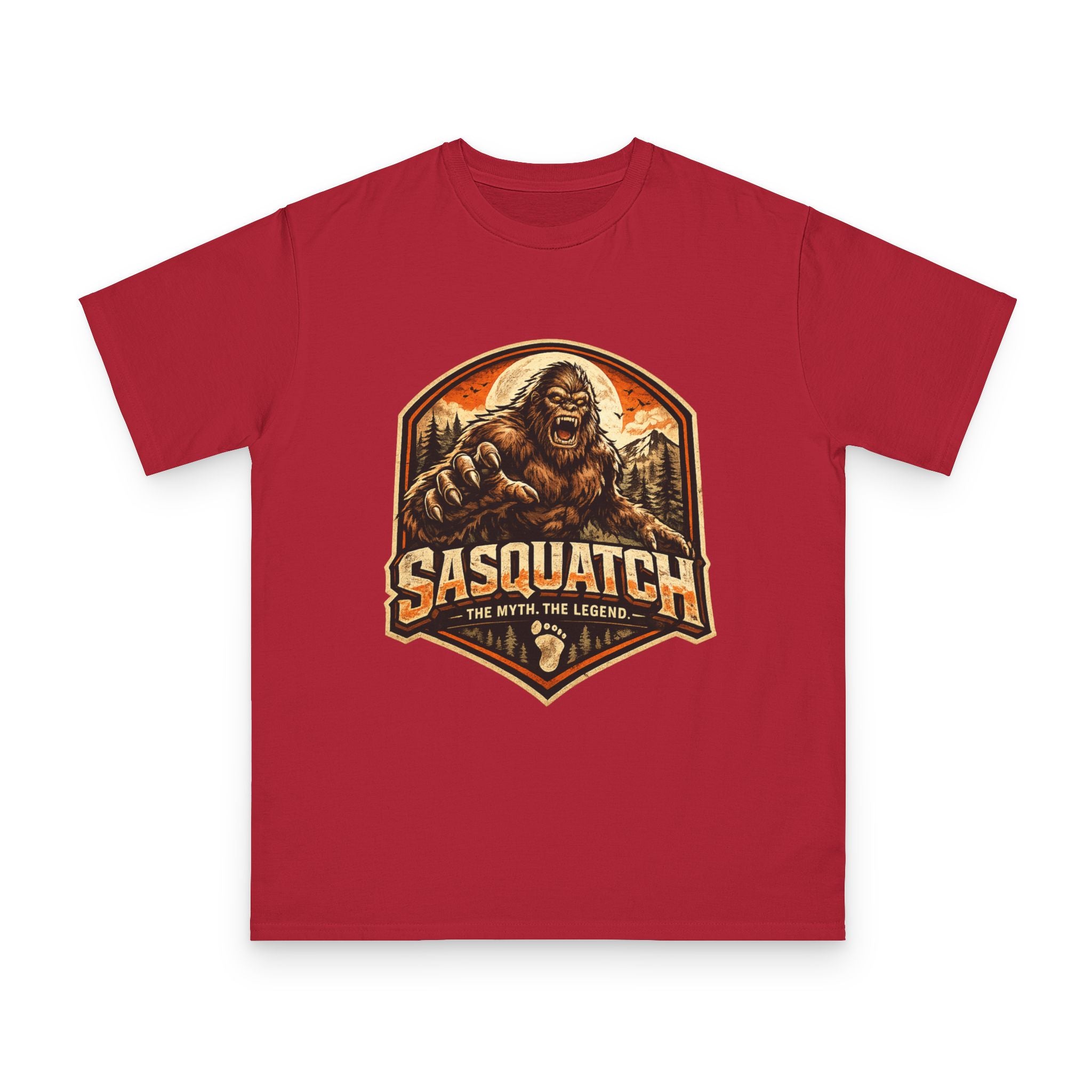 Sasquatch Graphic T-Shirt — "Sasquatch: The Myth The Legend" Retro Outdoor Tee