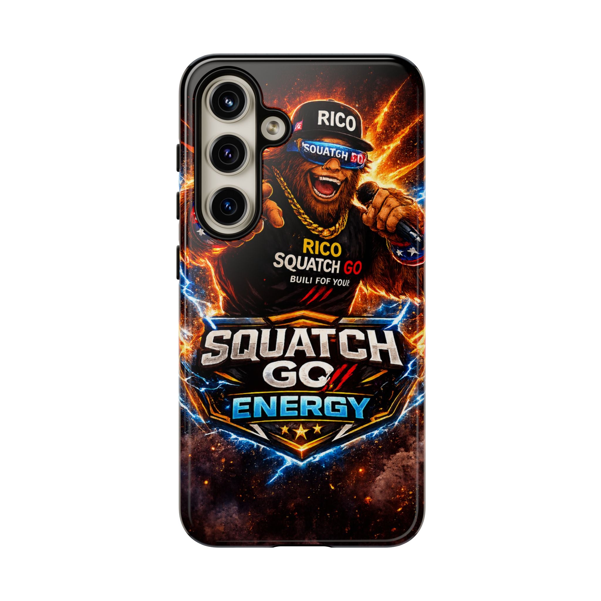 Squatch Go Energy Phone Case — 'Rico Squatch Go' Gamer Energized Tough Case