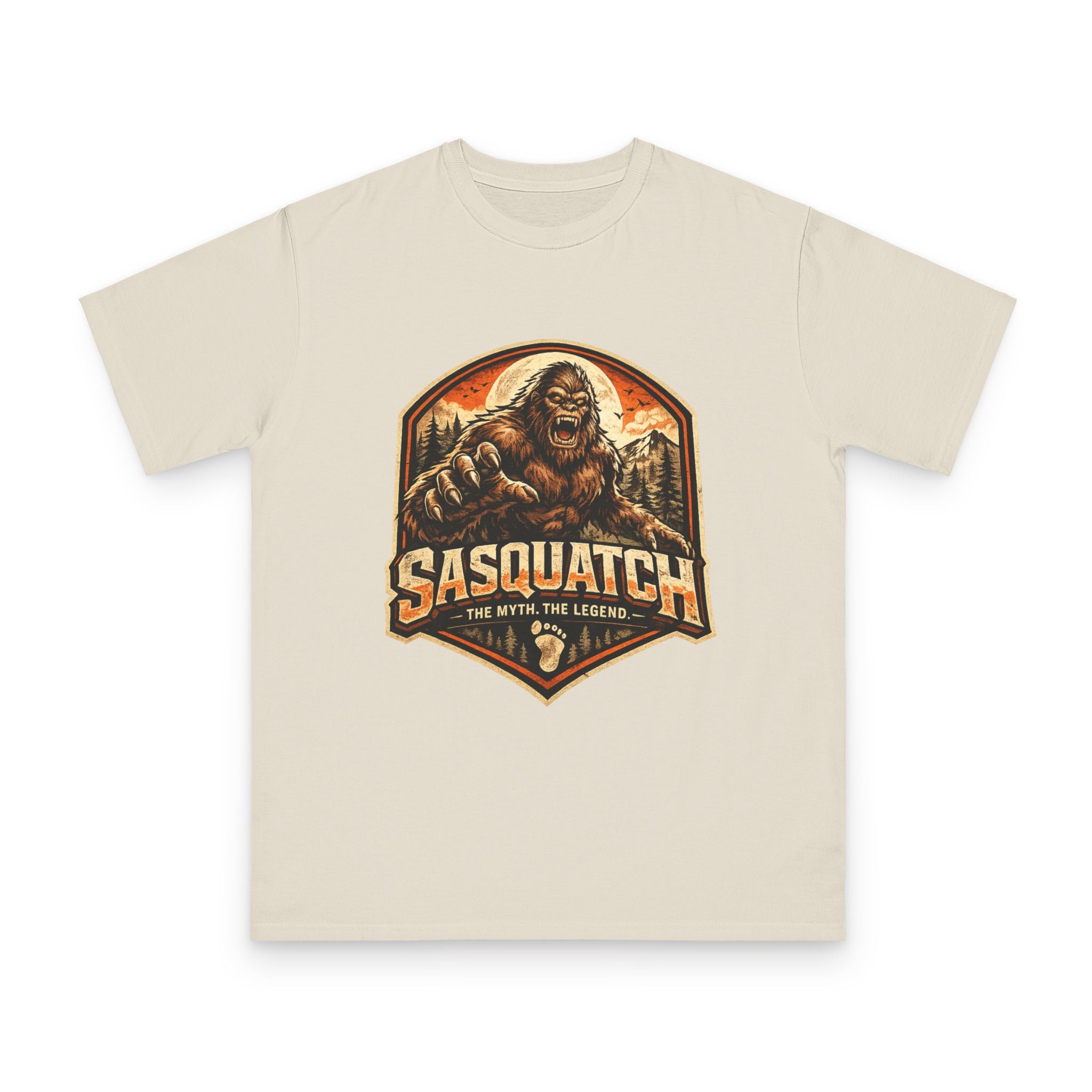 Sasquatch Graphic T-Shirt — "Sasquatch: The Myth The Legend" Retro Outdoor Tee