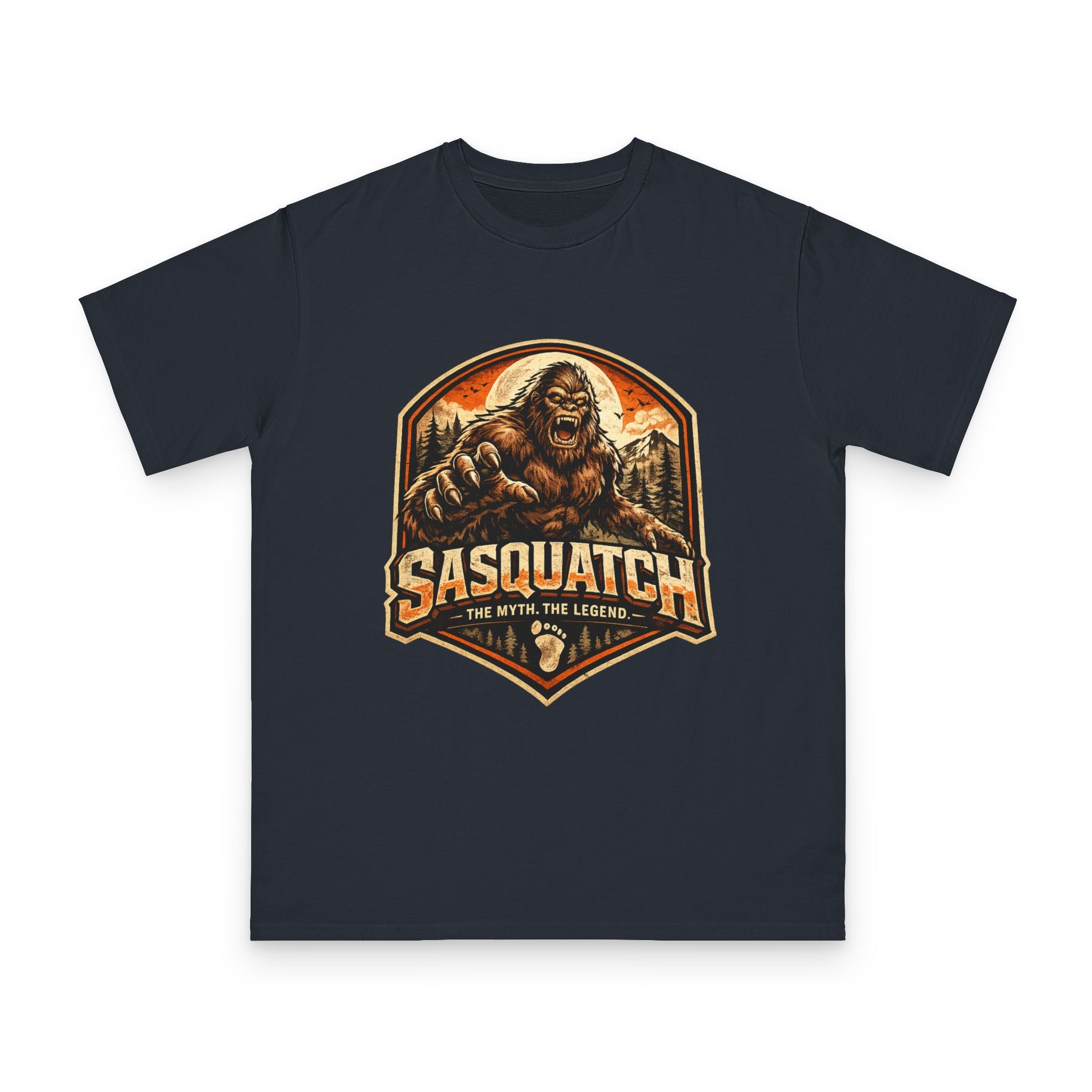 Sasquatch Graphic T-Shirt — "Sasquatch: The Myth The Legend" Retro Outdoor Tee