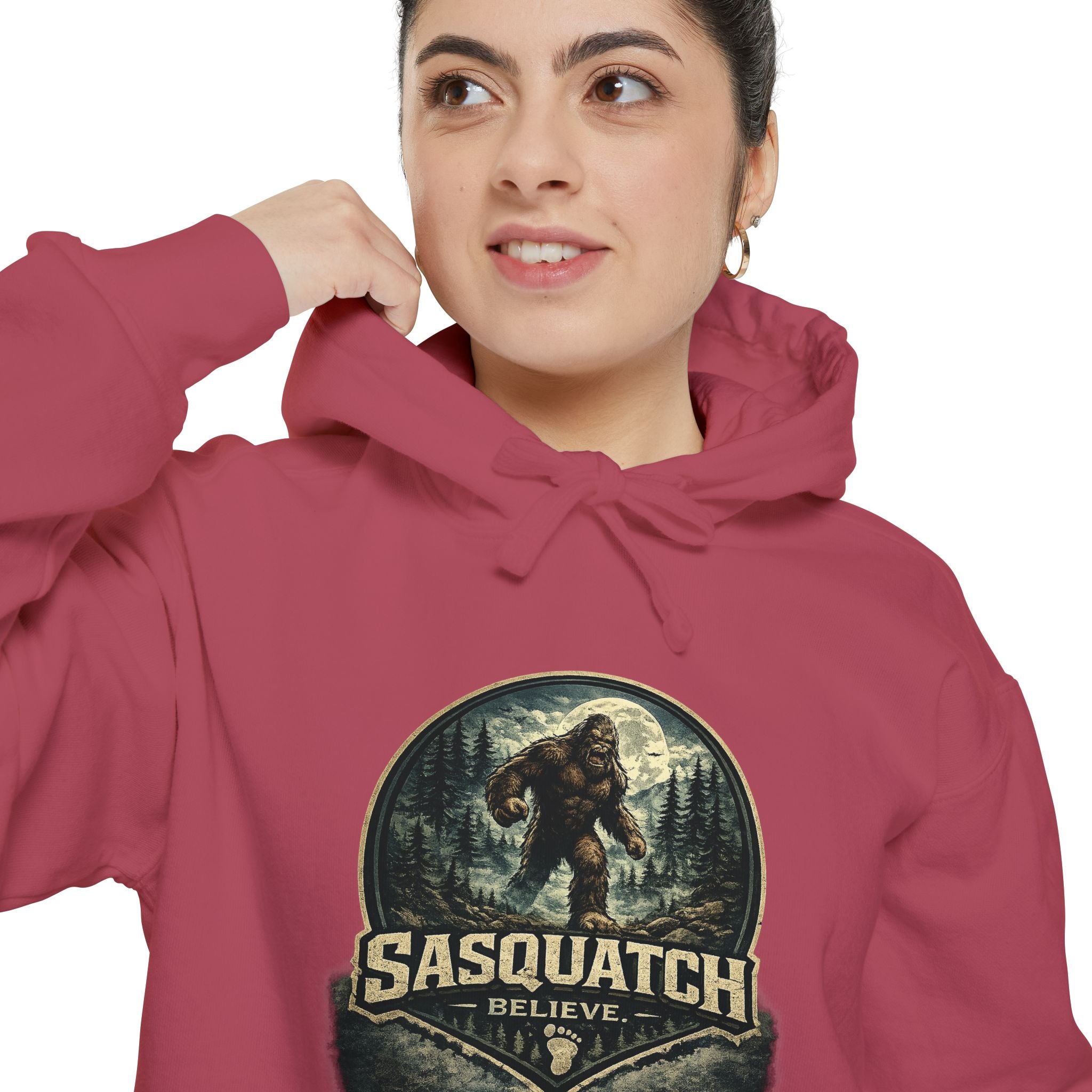 Sasquatch Graphic Hoodie – Vintage Bigfoot Adventure Sweatshirt