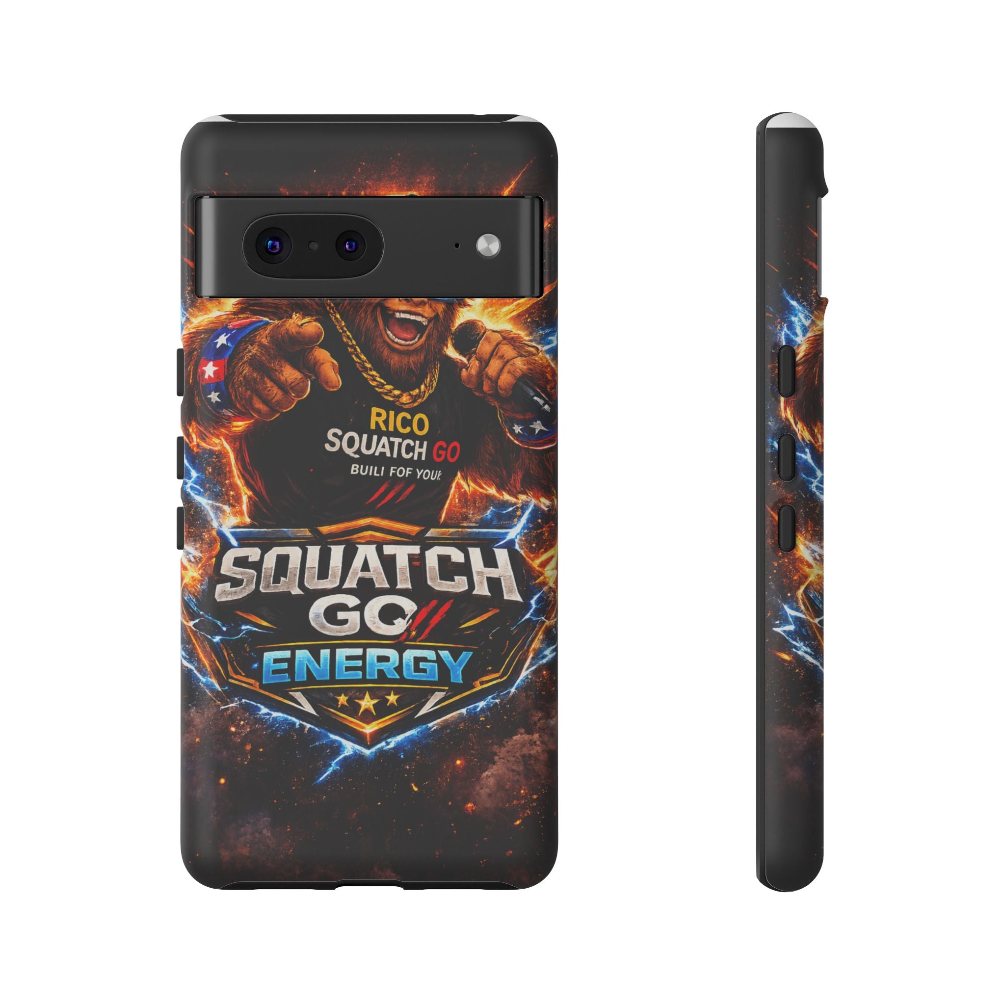 Squatch Go Energy Phone Case — 'Rico Squatch Go' Gamer Energized Tough Case