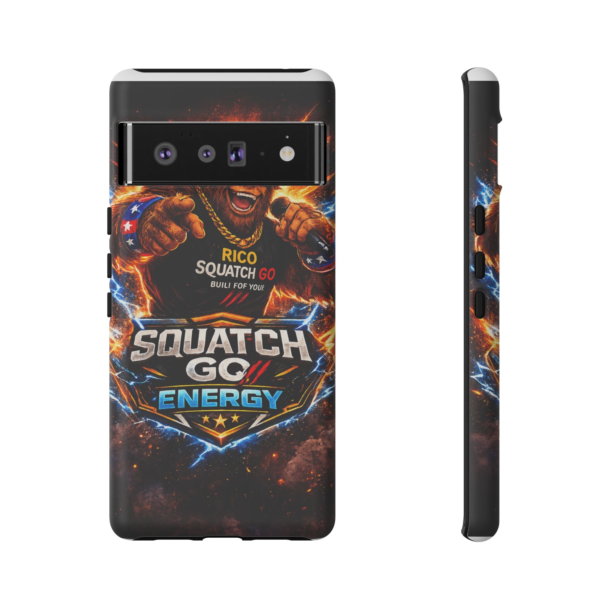 Squatch Go Energy Phone Case — 'Rico Squatch Go' Gamer Energized Tough Case