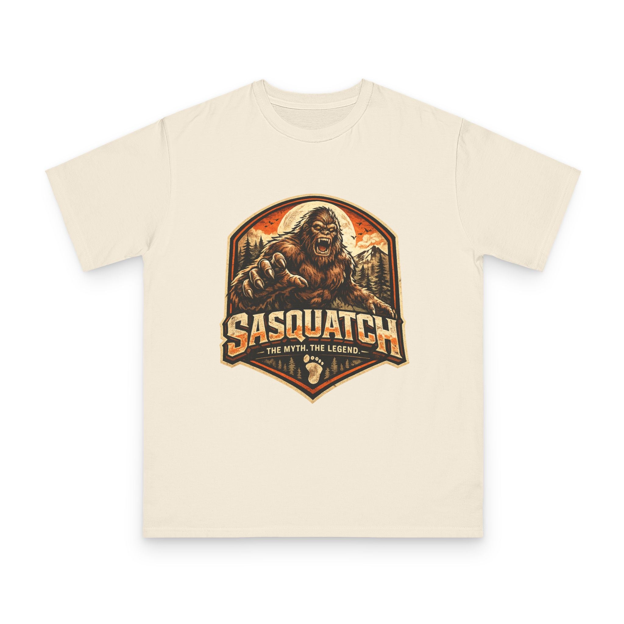 Sasquatch Graphic T-Shirt — "Sasquatch: The Myth The Legend" Retro Outdoor Tee