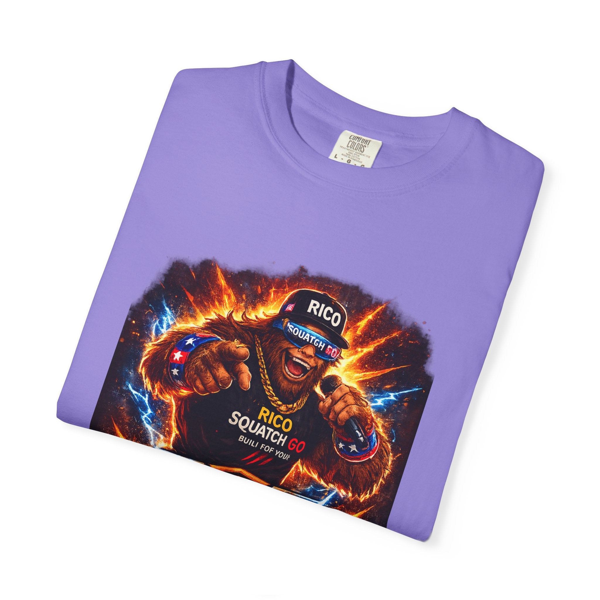 Squatch GC Energy Graphic T-Shirt — Retro Gamer Energy Drink Design