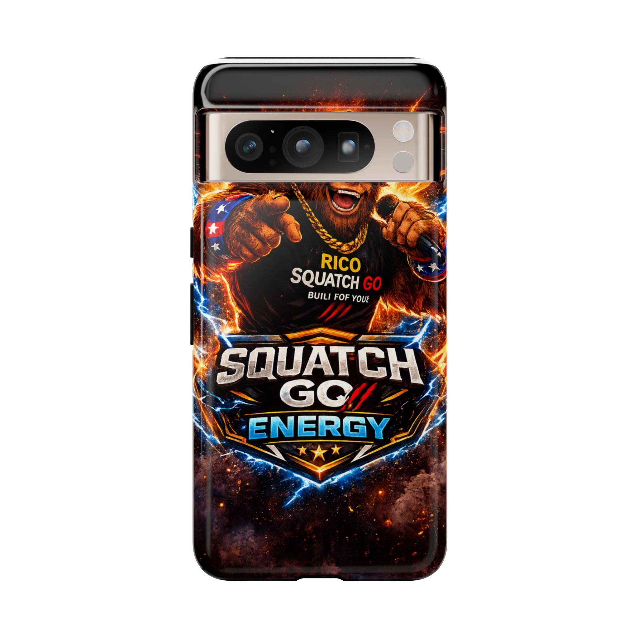 Squatch Go Energy Phone Case — 'Rico Squatch Go' Gamer Energized Tough Case