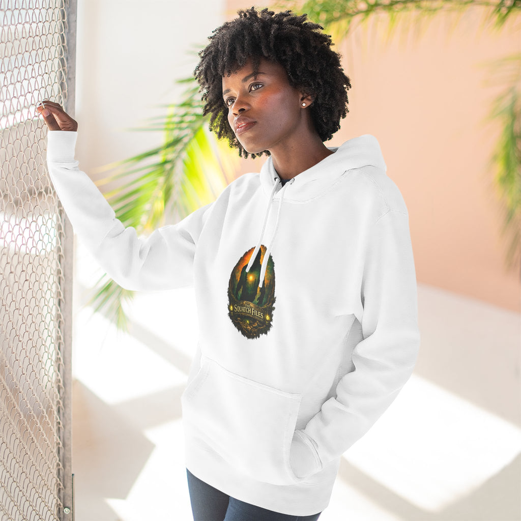 Squatch Go Energy Hoodie — Bigfoot Graphic Fleece Pullover (Made by Nature, Built by Science)