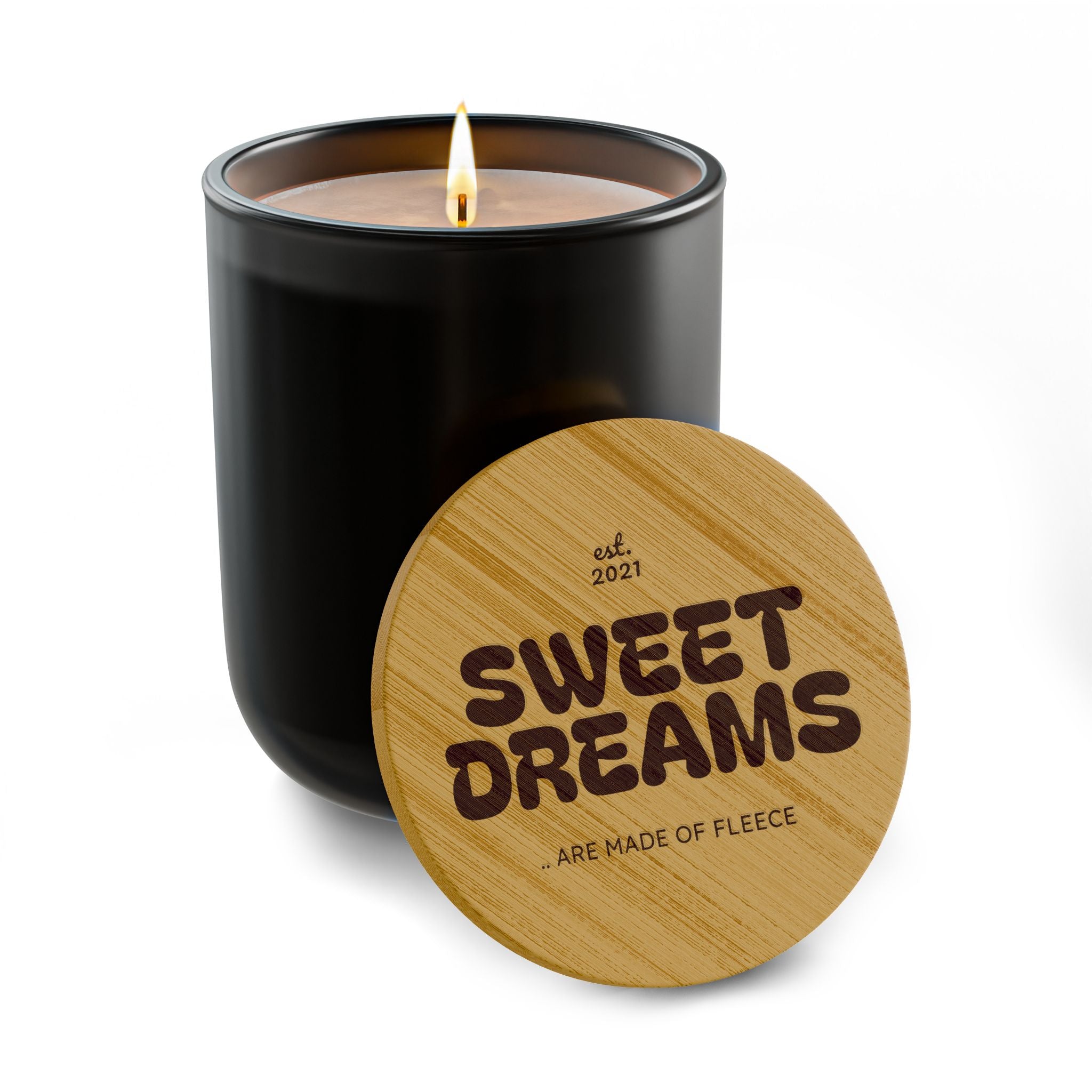 Sweet Dreams Scented Soy Candle - 14oz Engraved Bamboo Lid