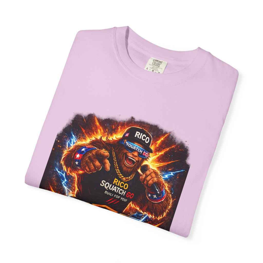 Squatch GC Energy Graphic T-Shirt — Retro Gamer Energy Drink Design