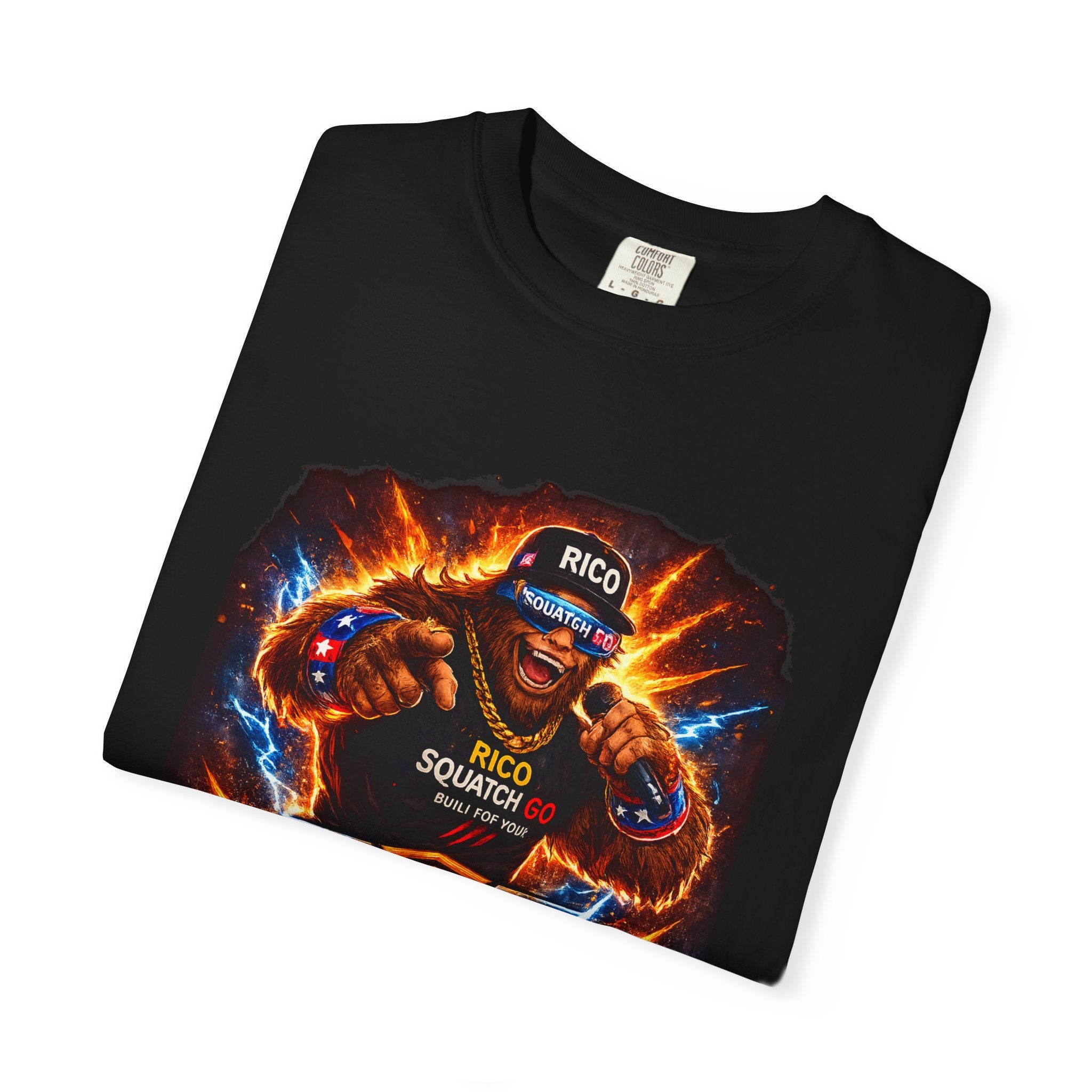 Squatch GC Energy Graphic T-Shirt — Retro Gamer Energy Drink Design