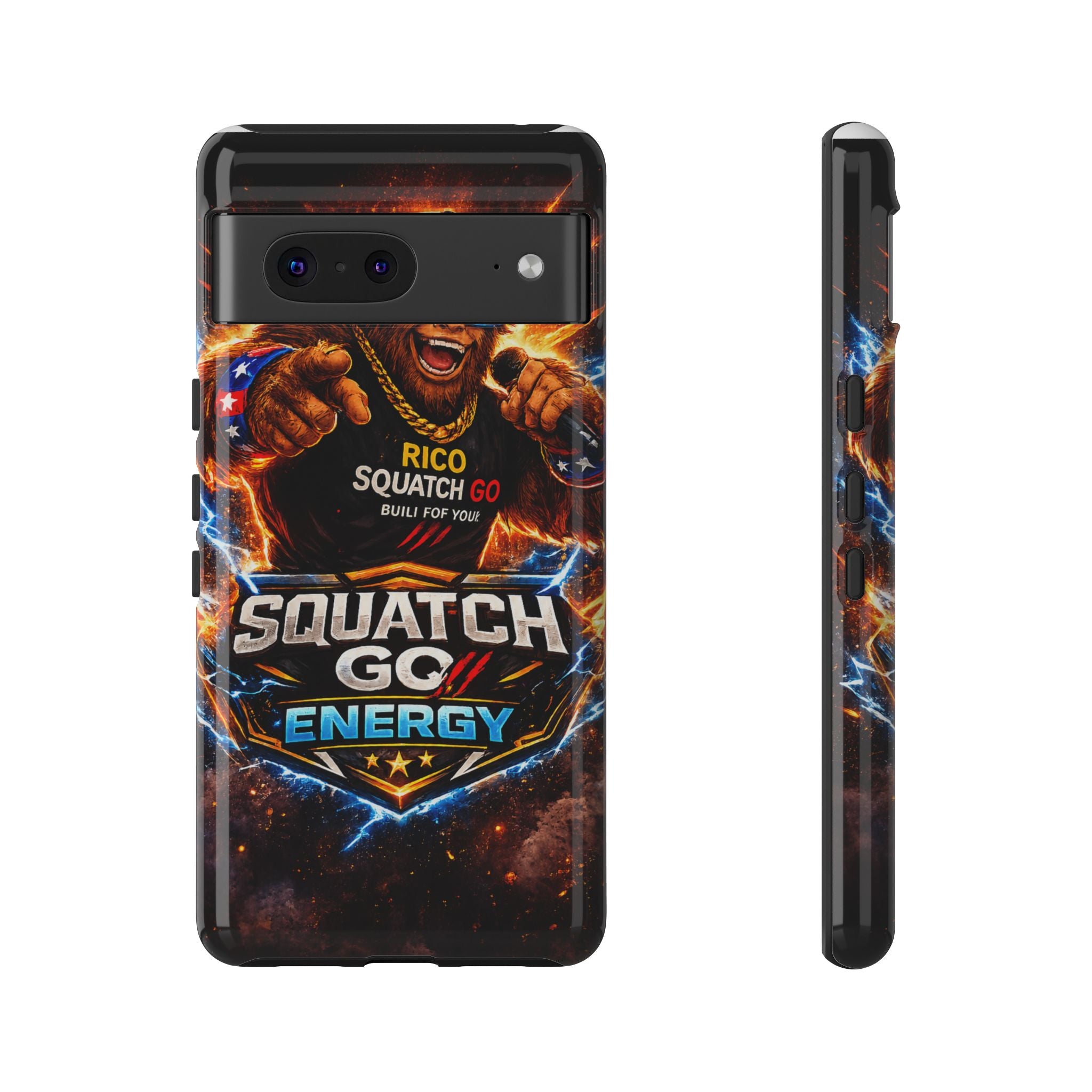 Squatch Go Energy Phone Case — 'Rico Squatch Go' Gamer Energized Tough Case