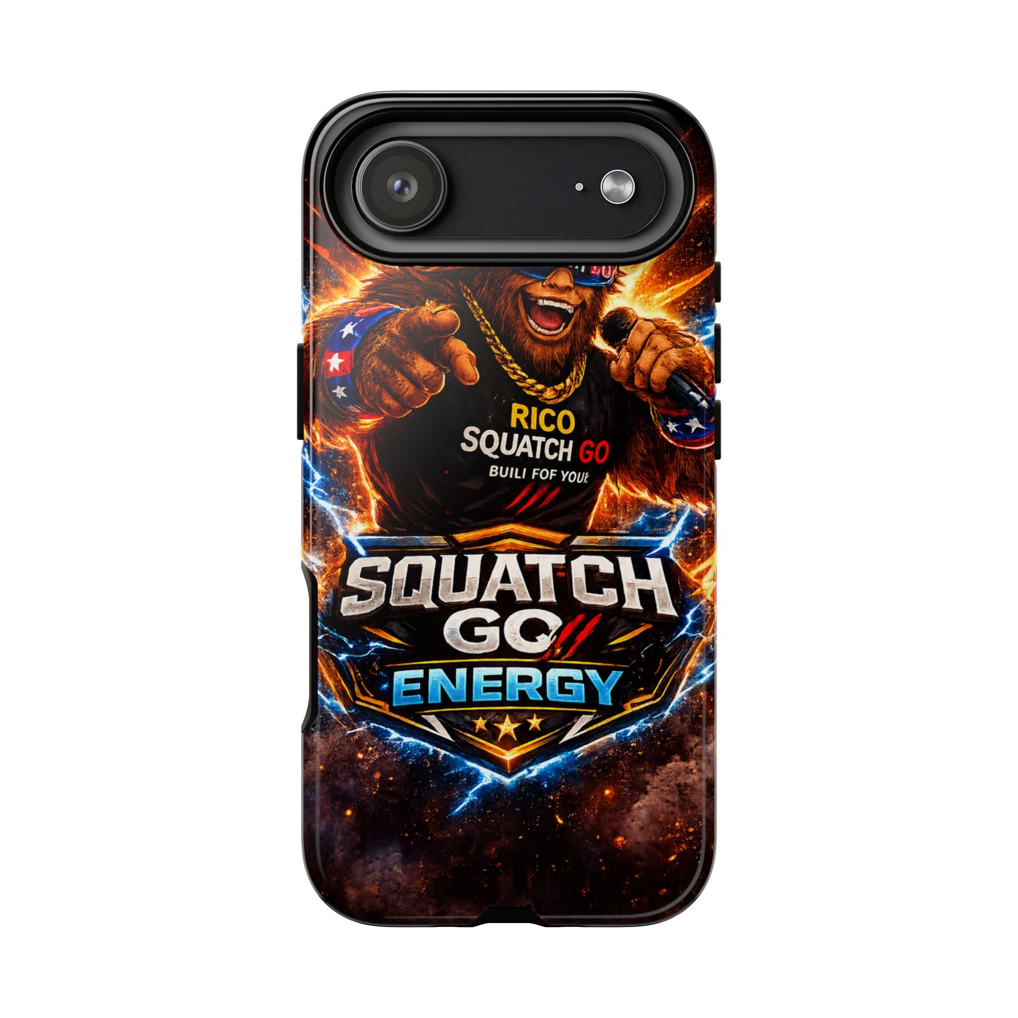 Squatch Go Energy Phone Case — 'Rico Squatch Go' Gamer Energized Tough Case