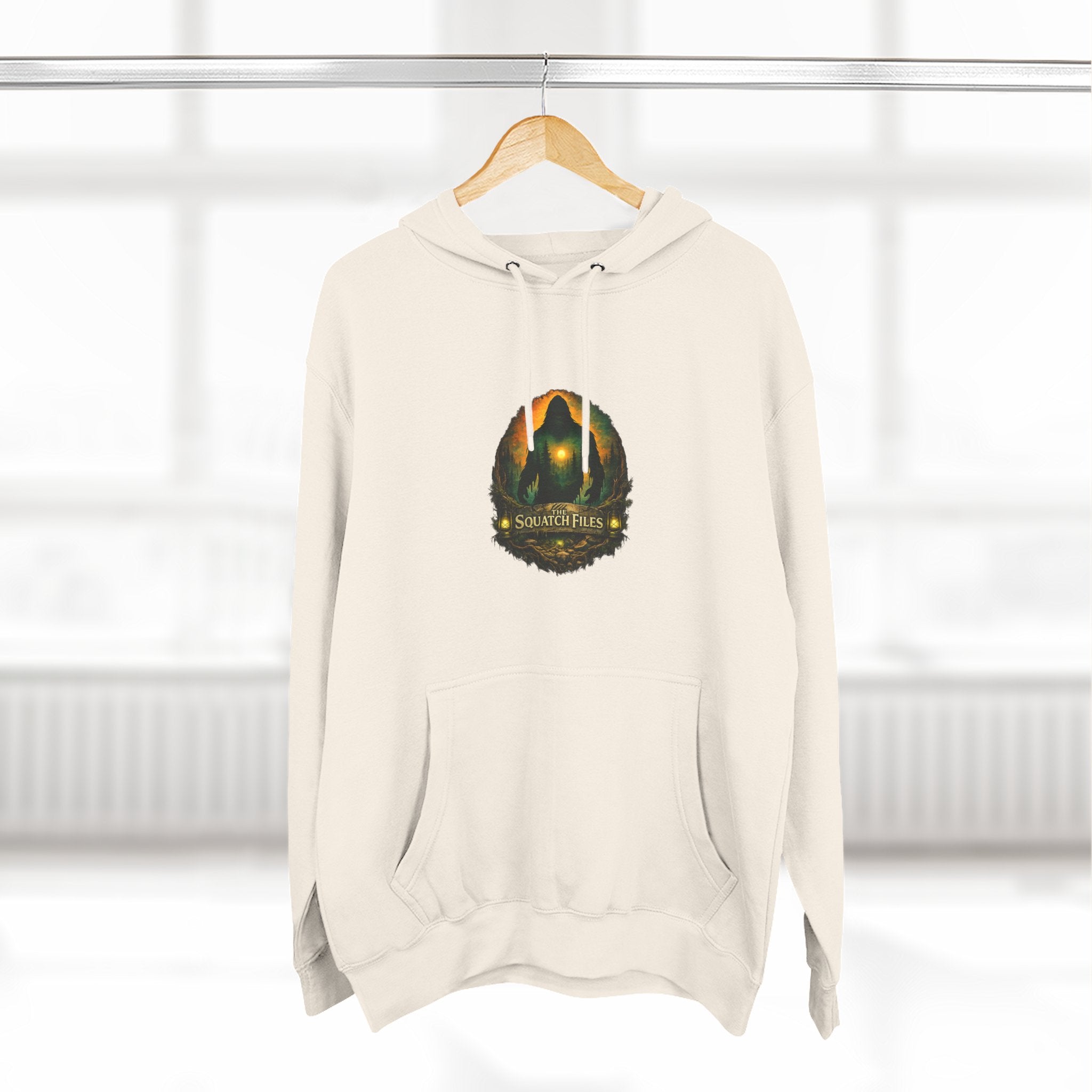 Squatch Go Energy Hoodie — Bigfoot Graphic Fleece Pullover (Made by Nature, Built by Science)