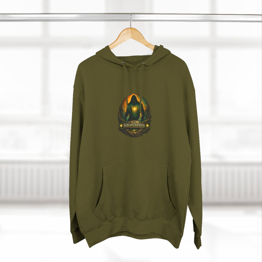 Squatch Go Energy Hoodie — Bigfoot Graphic Fleece Pullover (Made by Nature, Built by Science)