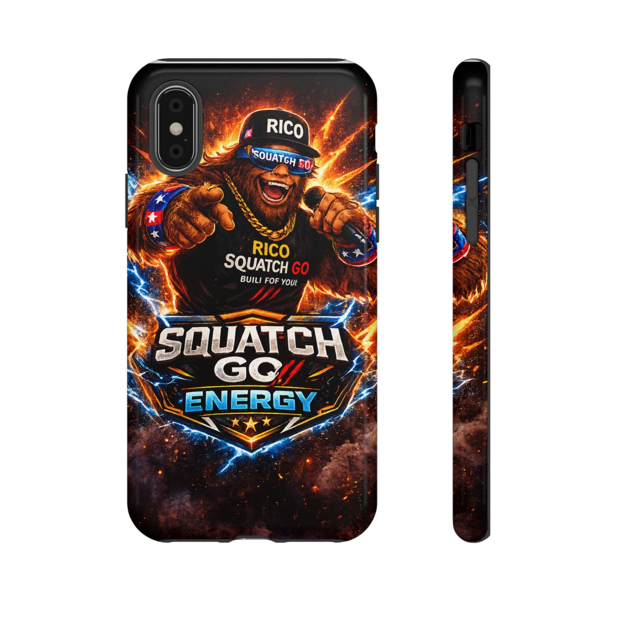 Squatch Go Energy Phone Case — 'Rico Squatch Go' Gamer Energized Tough Case