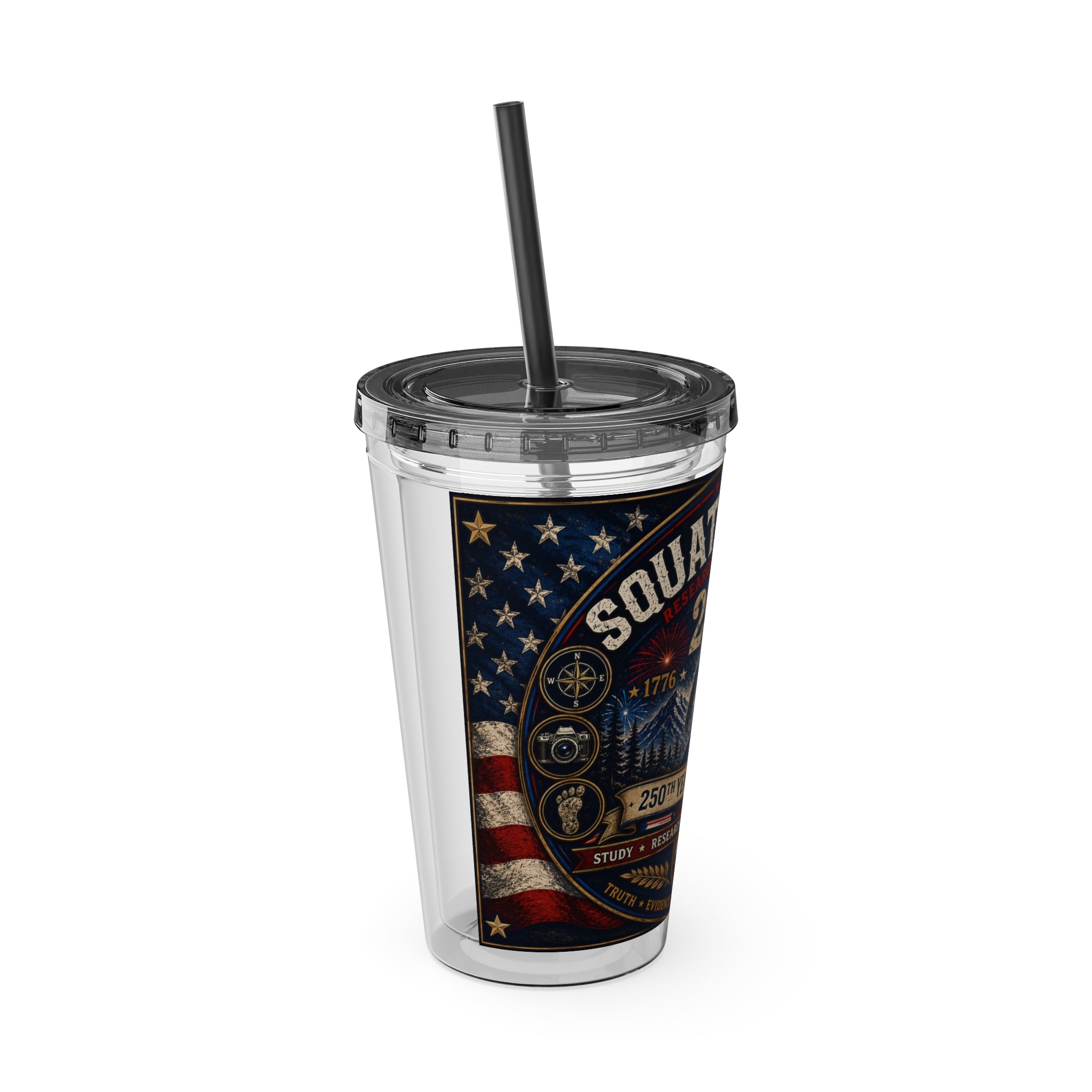 Sasquatch Files 250th Anniversary Tumbler — 16oz Insulated Straw Cup