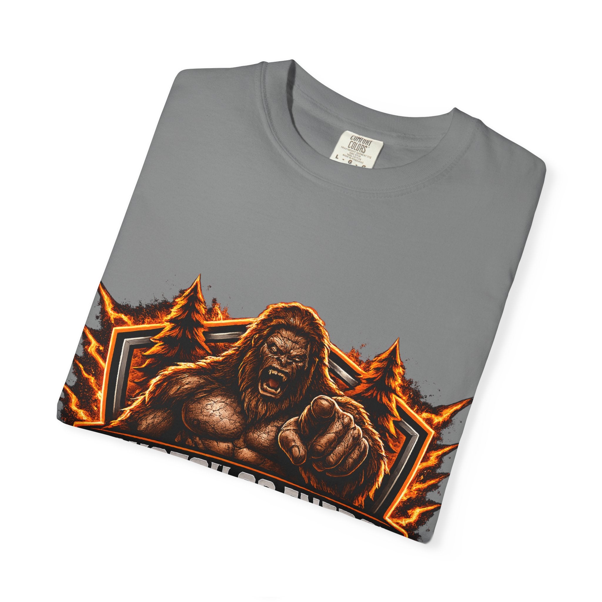 Squatch Go Energy T-Shirt — Sasquatch Vintage Badge Tee (Made by Nature • Built by Science)