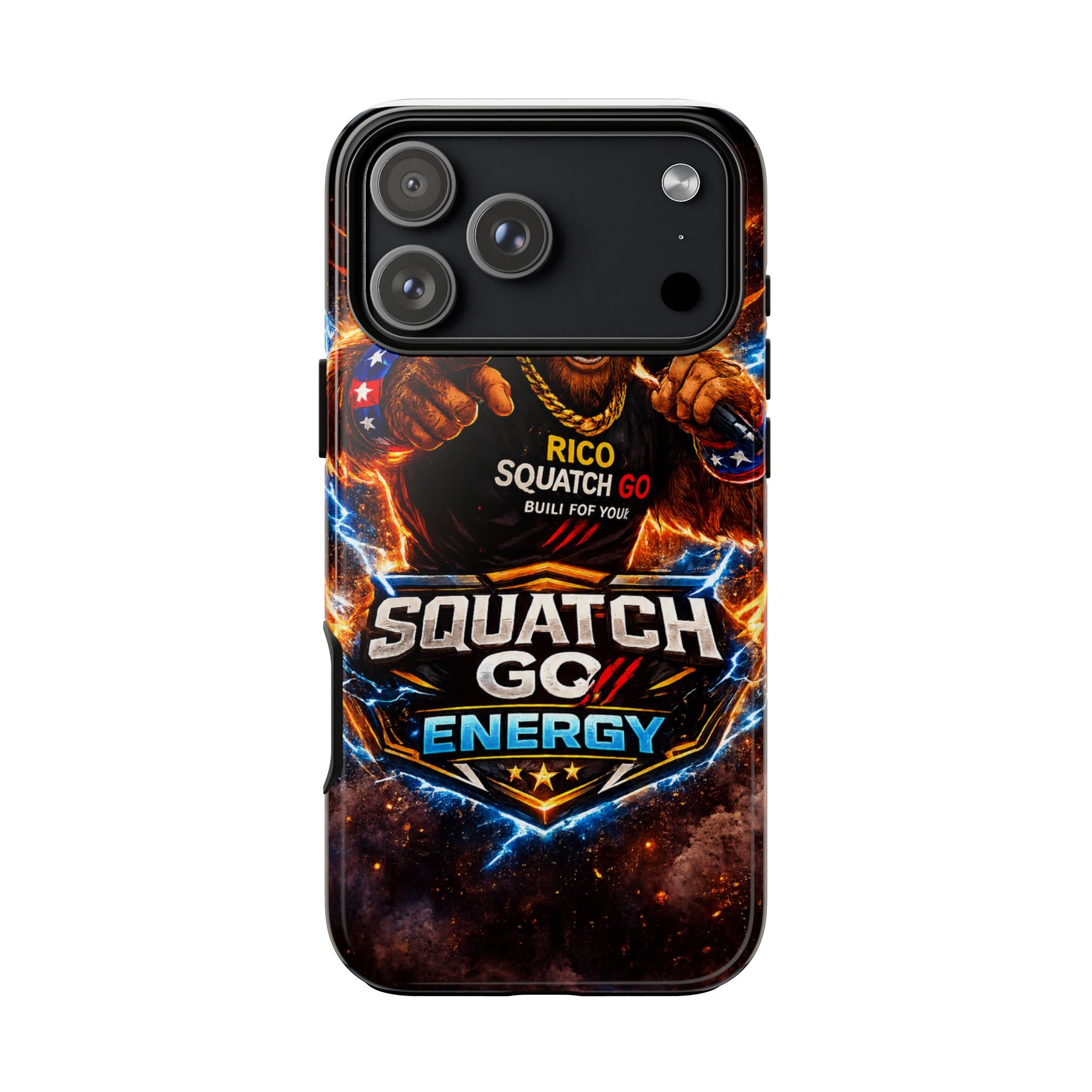Squatch Go Energy Phone Case — 'Rico Squatch Go' Gamer Energized Tough Case