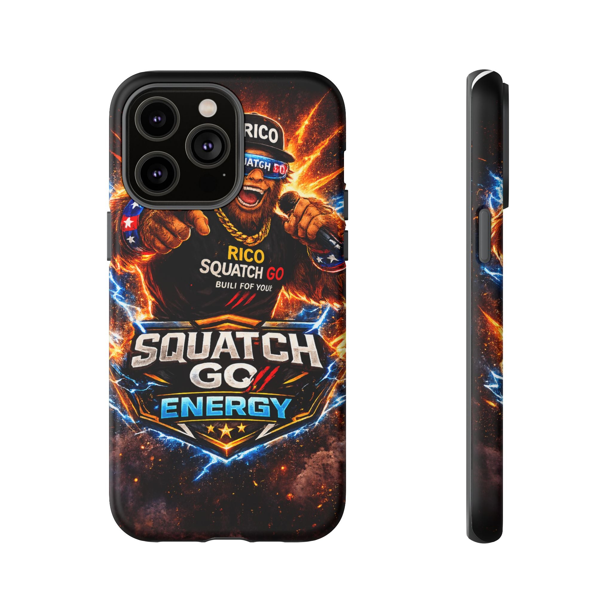 Squatch Go Energy Phone Case — 'Rico Squatch Go' Gamer Energized Tough Case