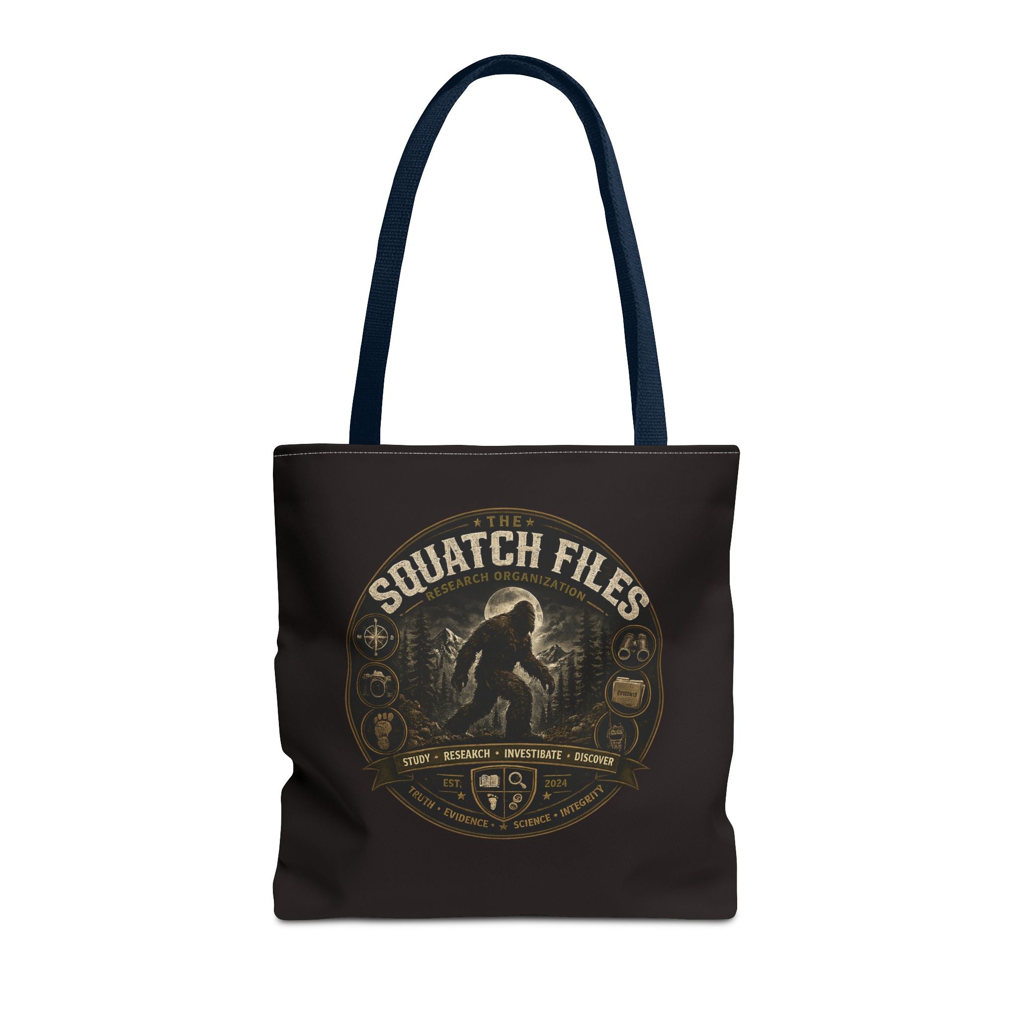 Squatch Files Tote Bag — Bigfoot Investigation Graphic Tote