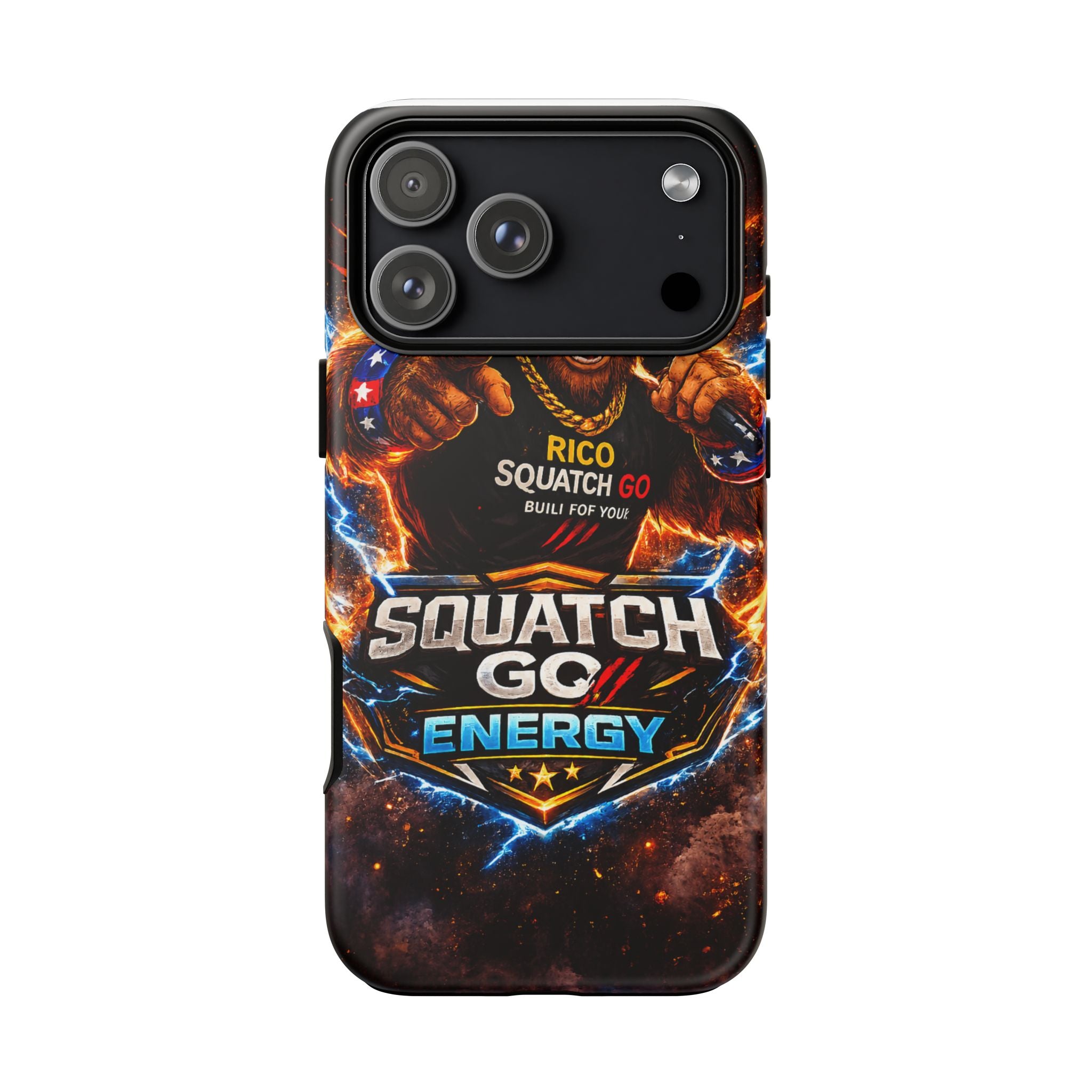 Squatch Go Energy Phone Case — 'Rico Squatch Go' Gamer Energized Tough Case