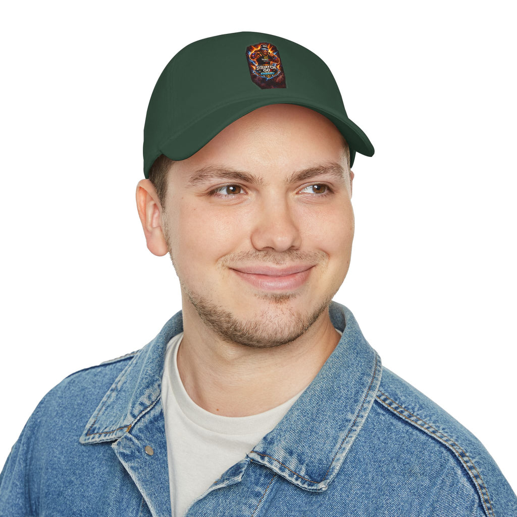 Dragon Skull Gaming Cap — Low Profile Baseball Hat with Fiery Graphic