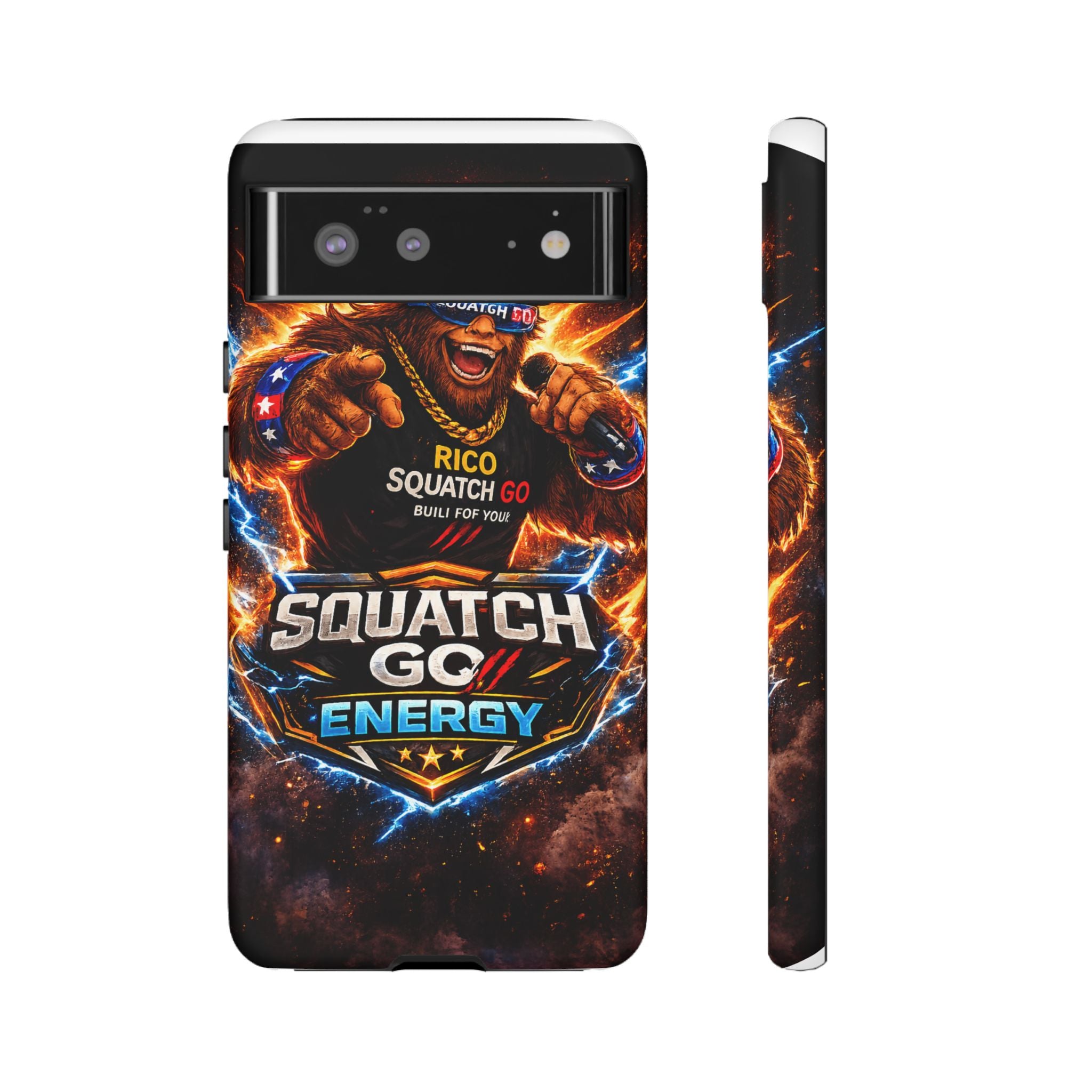 Squatch Go Energy Phone Case — 'Rico Squatch Go' Gamer Energized Tough Case