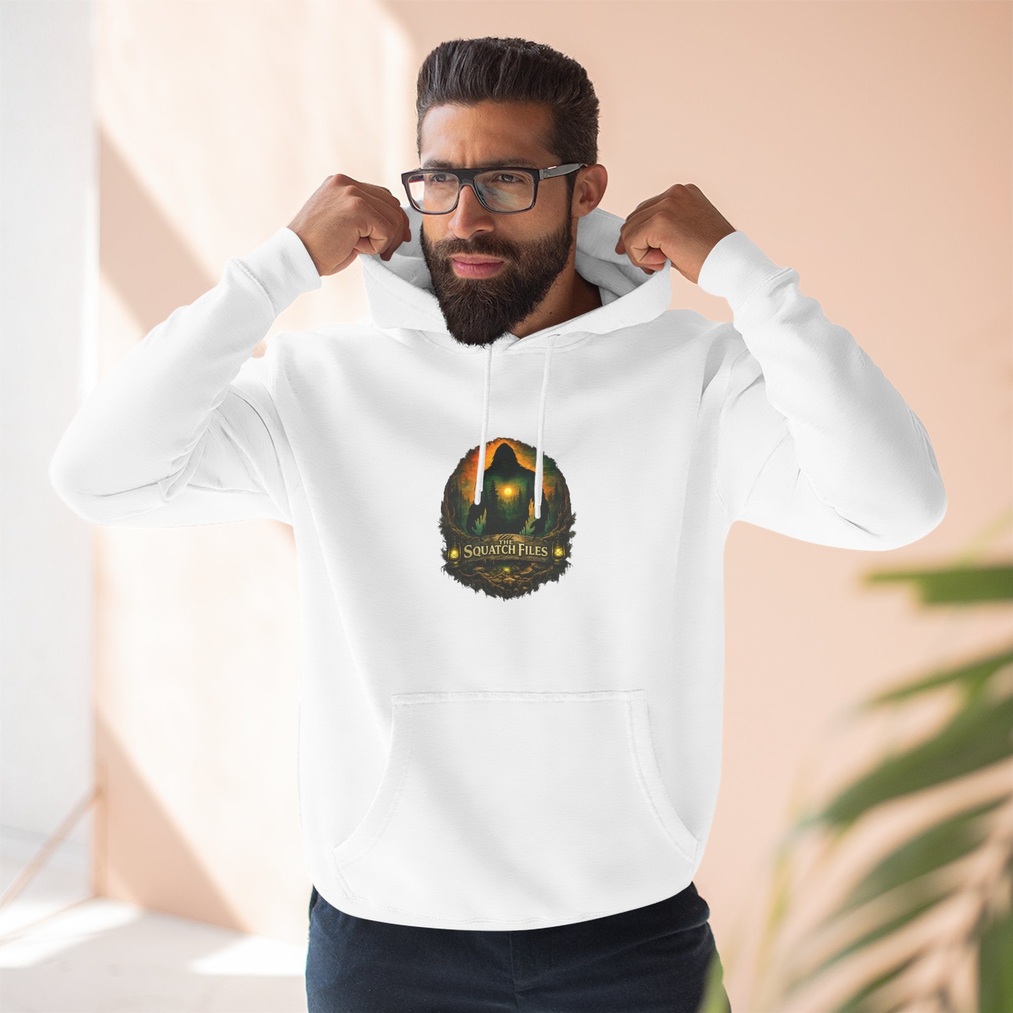 Squatch Go Energy Hoodie — Bigfoot Graphic Fleece Pullover (Made by Nature, Built by Science)