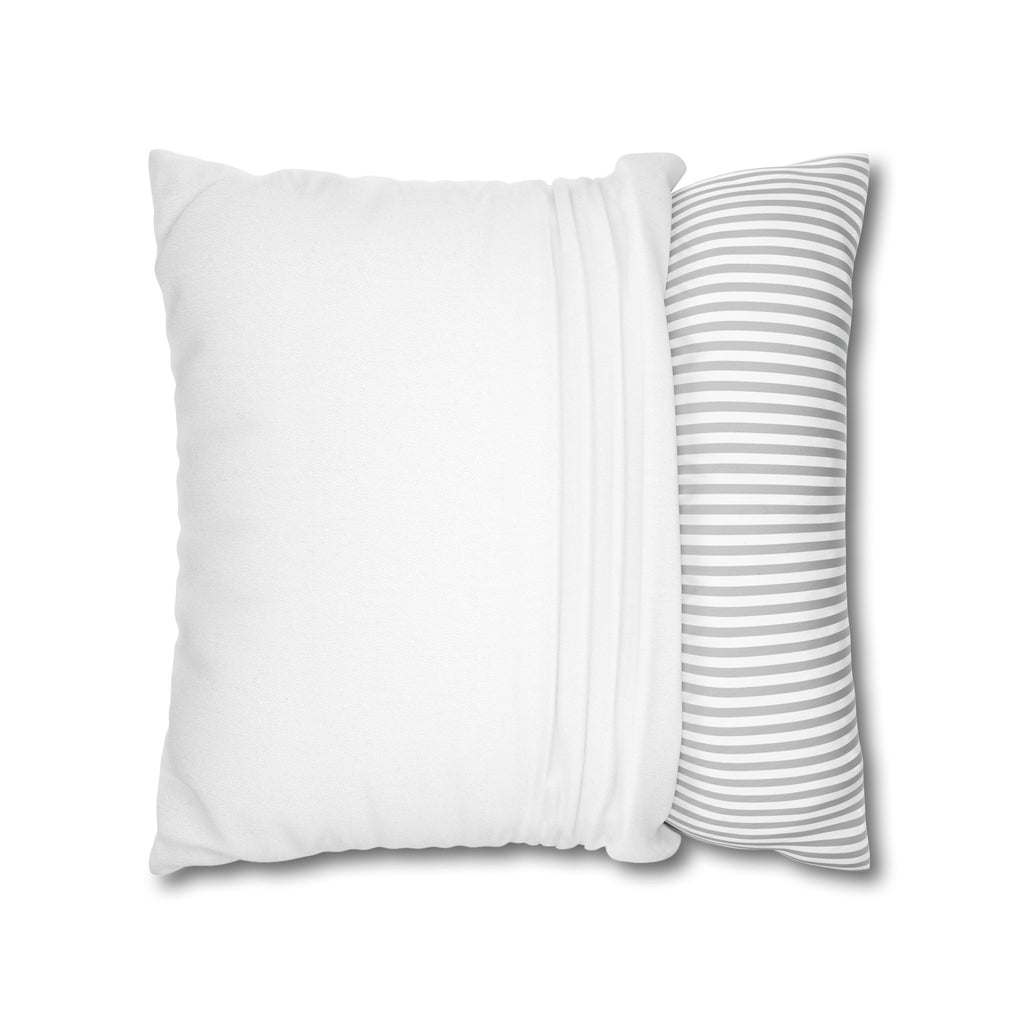 Roaring White Tiger Decorative Pillowcase — Blue Eyes Accent Throw Pillow