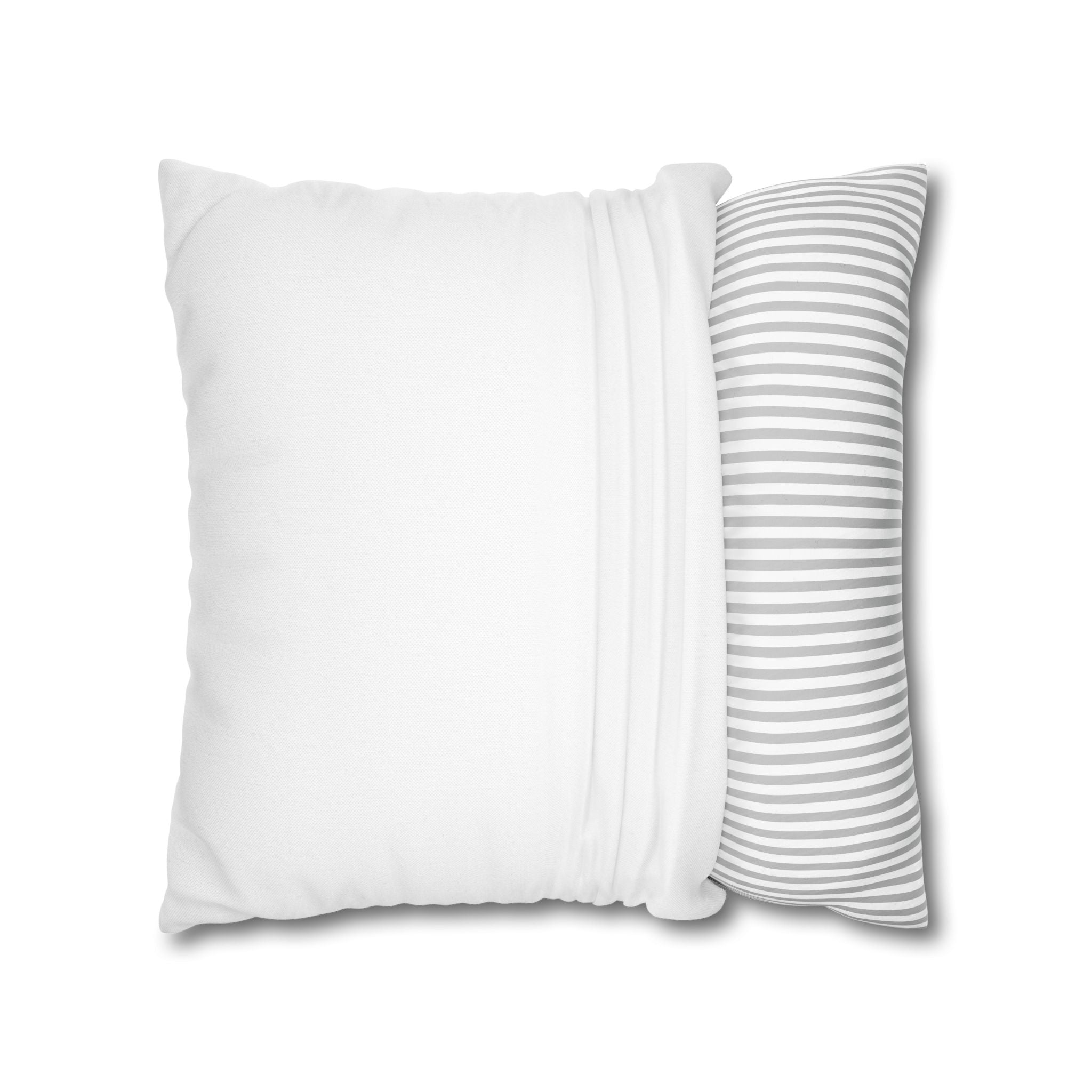 Roaring White Tiger Decorative Pillowcase — Blue Eyes Accent Throw Pillow