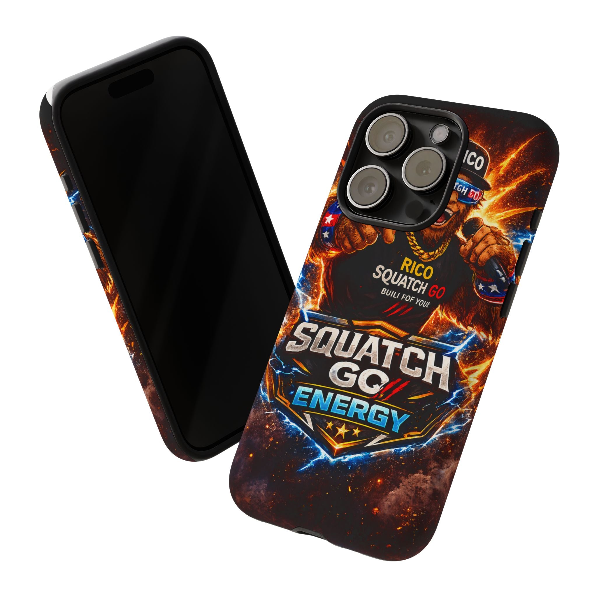 Squatch Go Energy Phone Case — 'Rico Squatch Go' Gamer Energized Tough Case