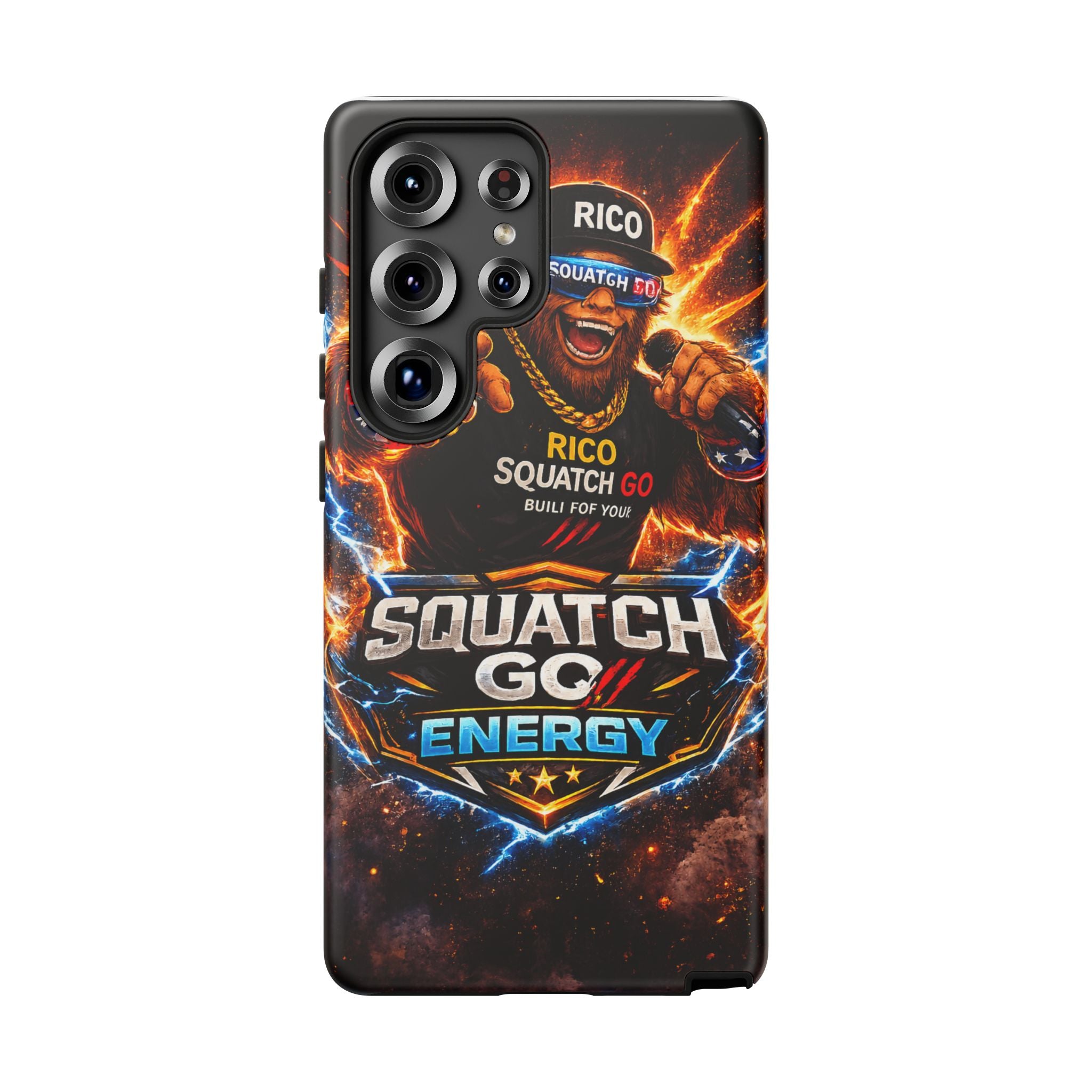 Squatch Go Energy Phone Case — 'Rico Squatch Go' Gamer Energized Tough Case