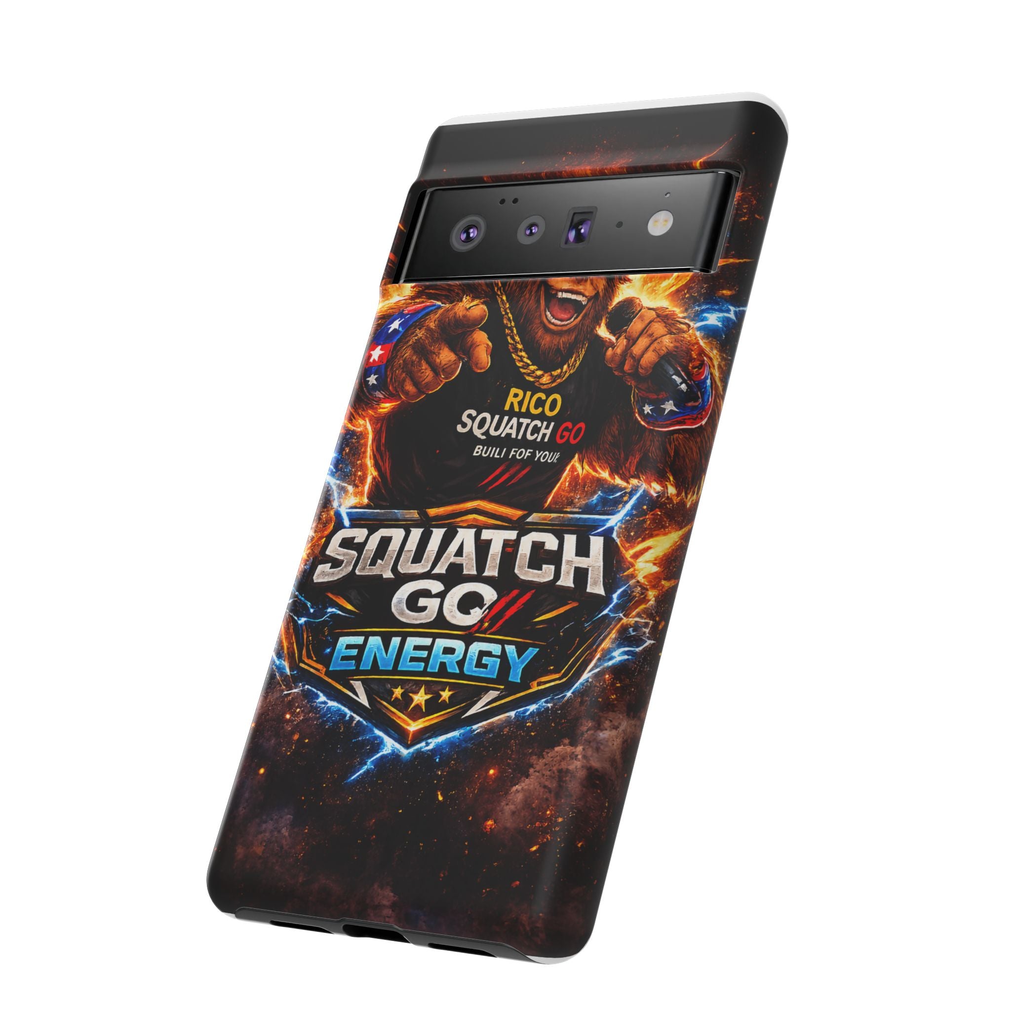 Squatch Go Energy Phone Case — 'Rico Squatch Go' Gamer Energized Tough Case