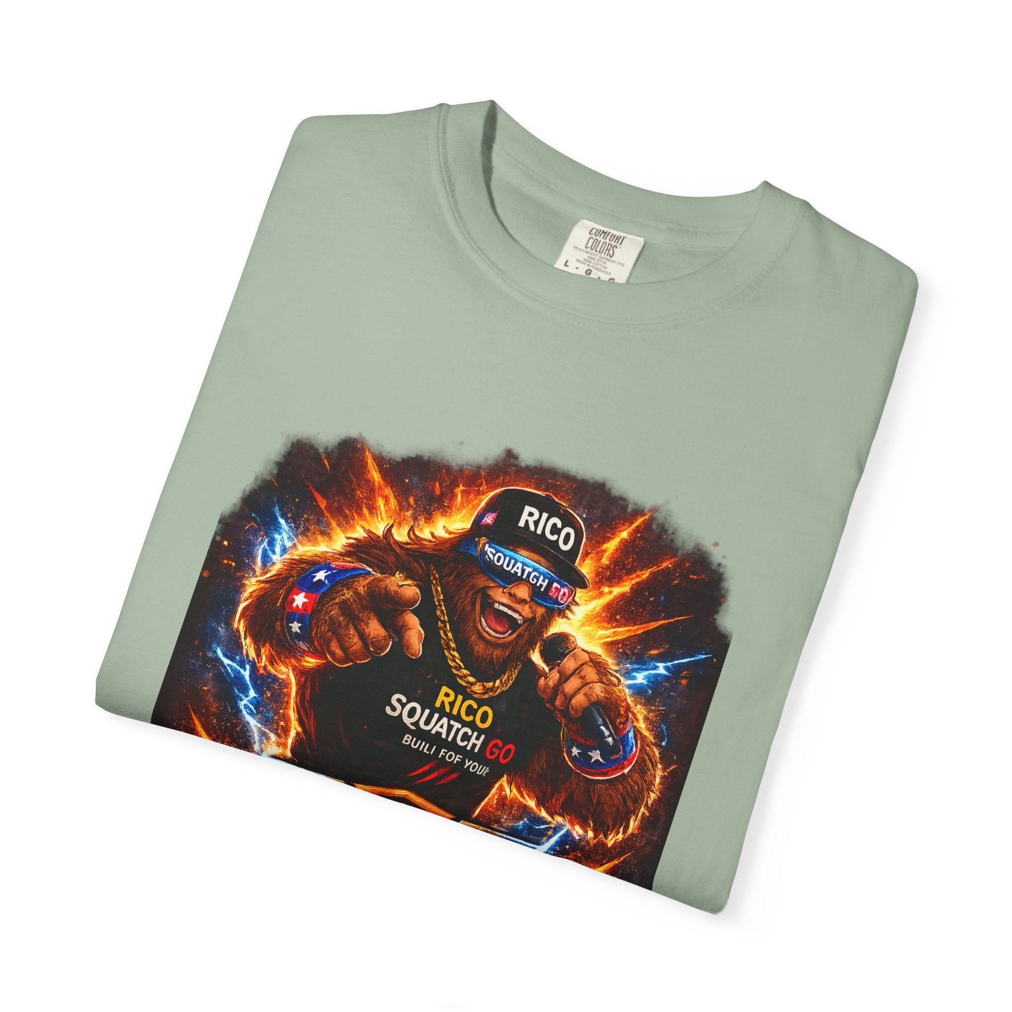 Squatch GC Energy Graphic T-Shirt — Retro Gamer Energy Drink Design
