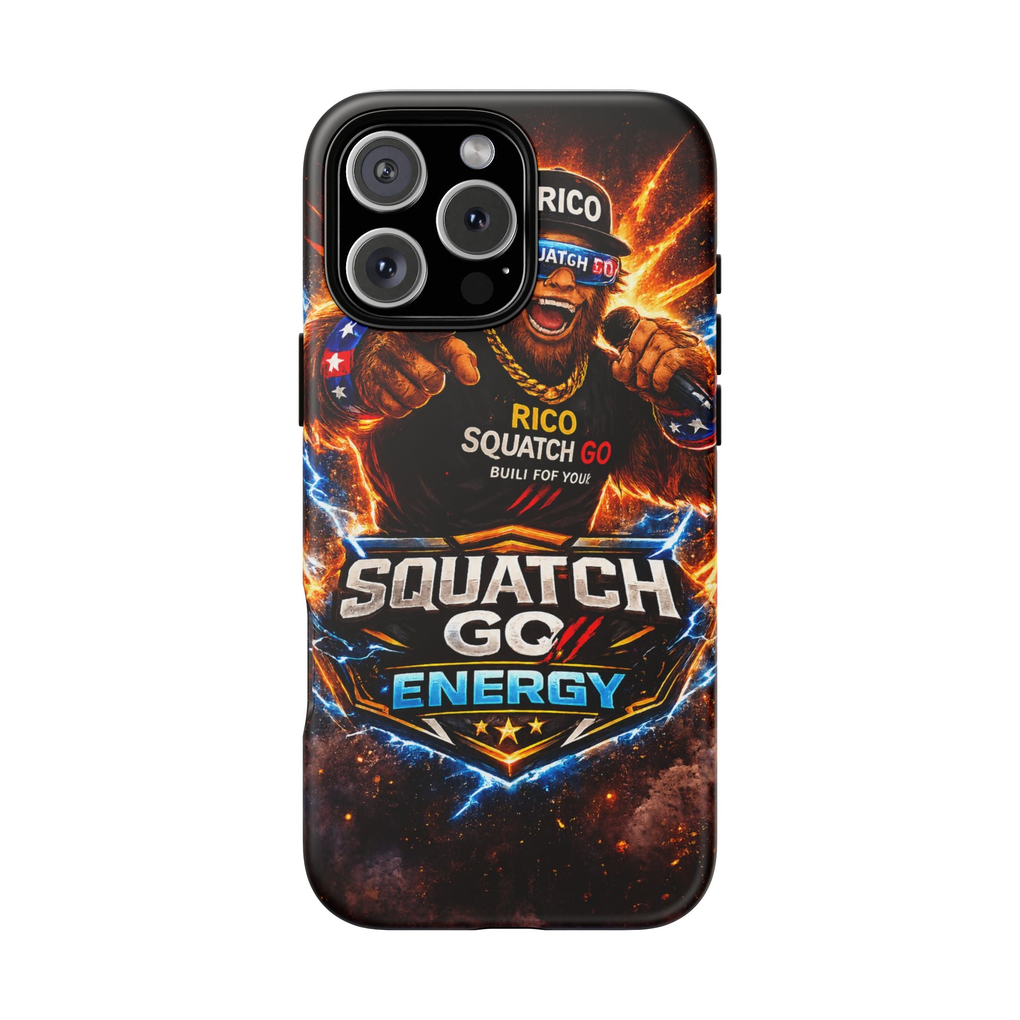 Squatch Go Energy Phone Case — 'Rico Squatch Go' Gamer Energized Tough Case