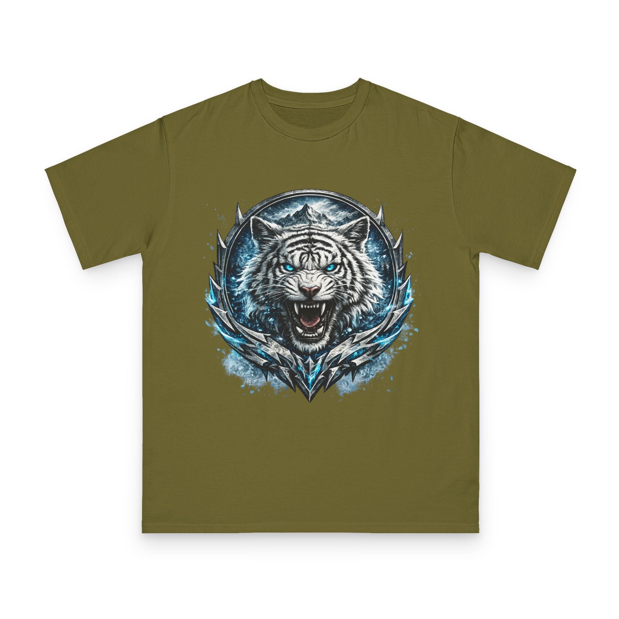 White Tiger Graphic T-Shirt — Fierce Ice-Cold Predator Design