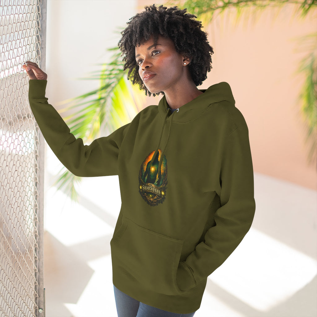 Squatch Go Energy Hoodie — Bigfoot Graphic Fleece Pullover (Made by Nature, Built by Science)
