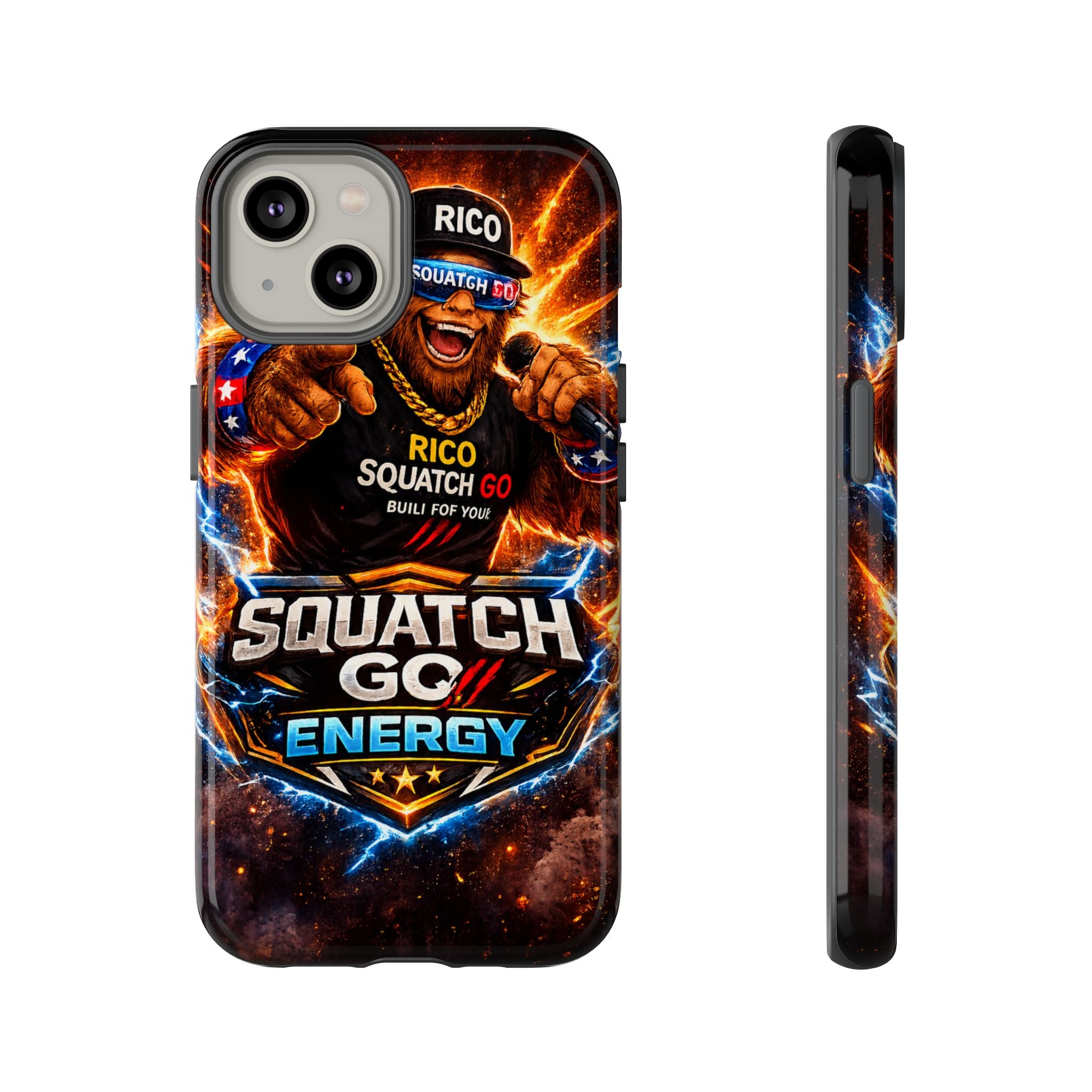 Squatch Go Energy Phone Case — 'Rico Squatch Go' Gamer Energized Tough Case