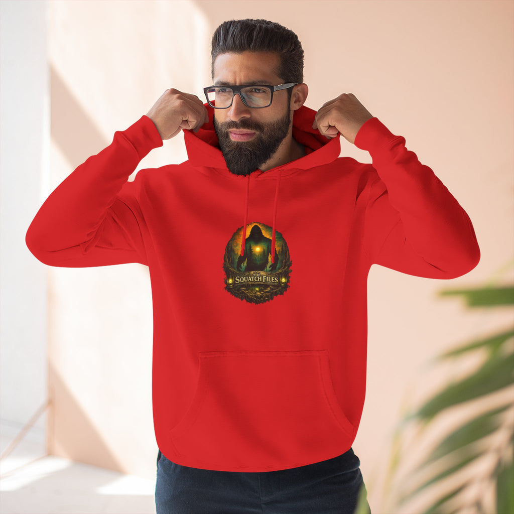 Squatch Go Energy Hoodie — Bigfoot Graphic Fleece Pullover (Made by Nature, Built by Science)