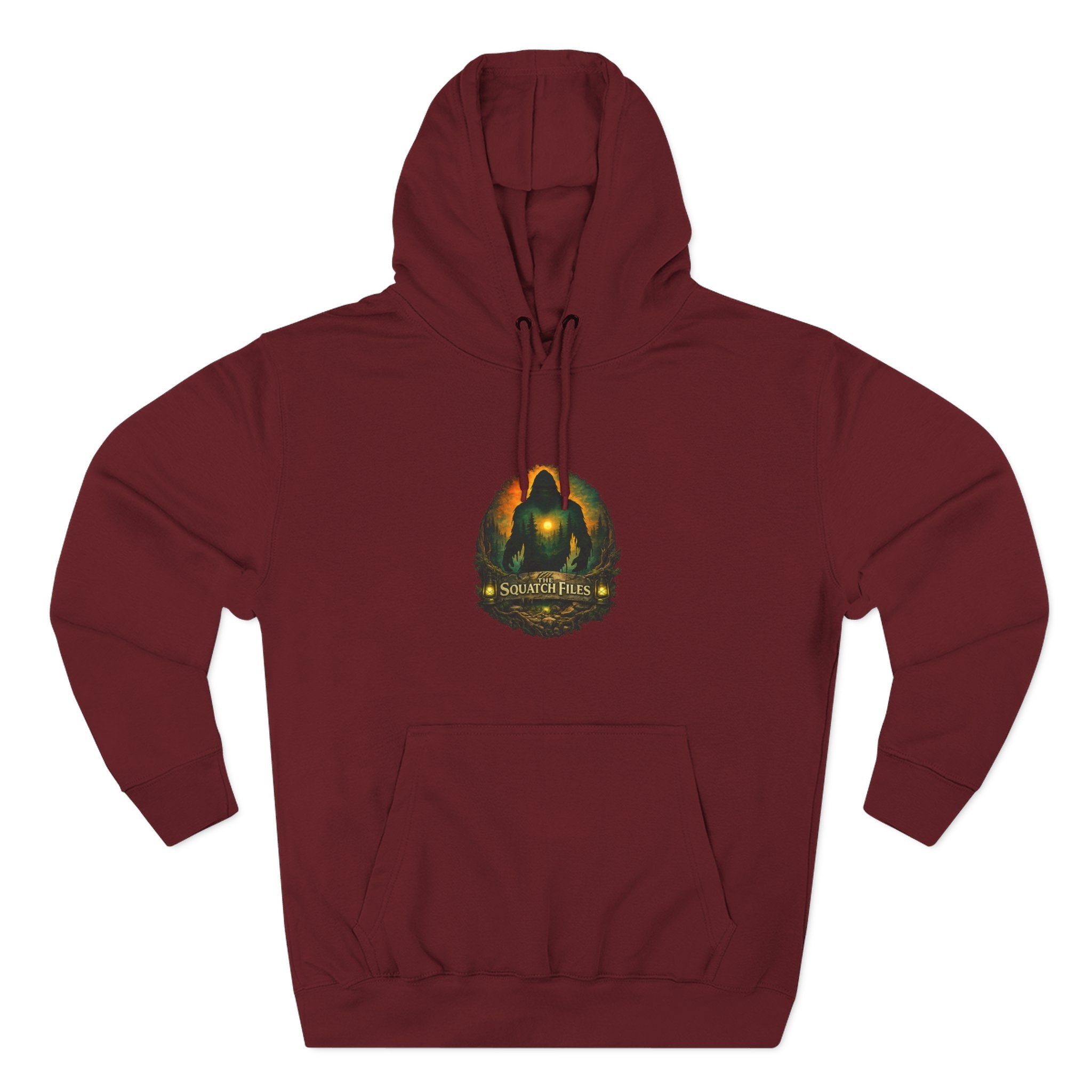 Squatch Go Energy Hoodie — Bigfoot Graphic Fleece Pullover (Made by Nature, Built by Science)