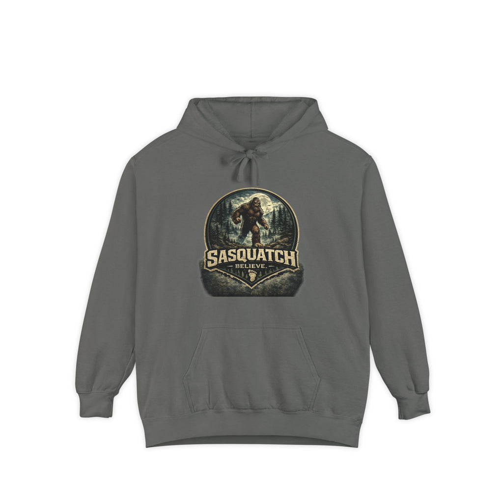 Sasquatch Graphic Hoodie – Vintage Bigfoot Adventure Sweatshirt