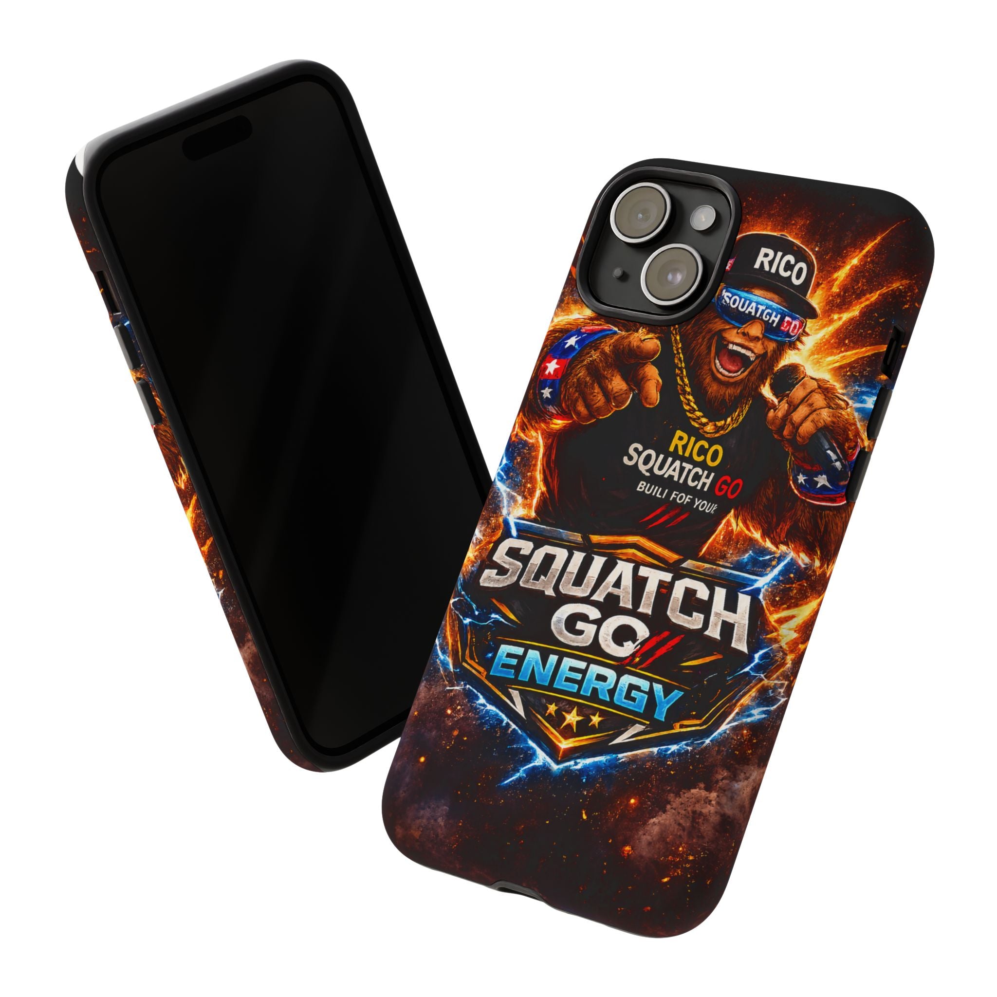 Squatch Go Energy Phone Case — 'Rico Squatch Go' Gamer Energized Tough Case
