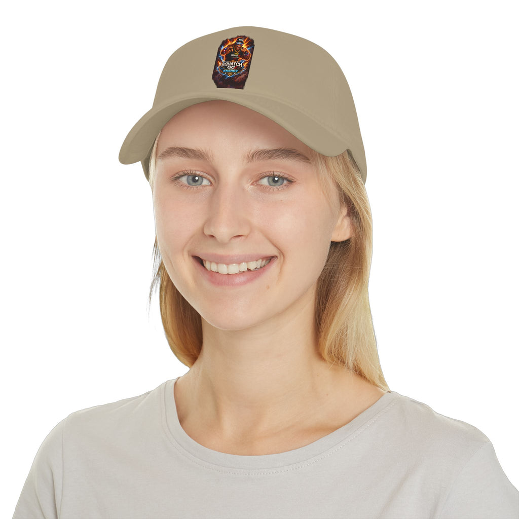 Dragon Skull Gaming Cap — Low Profile Baseball Hat with Fiery Graphic