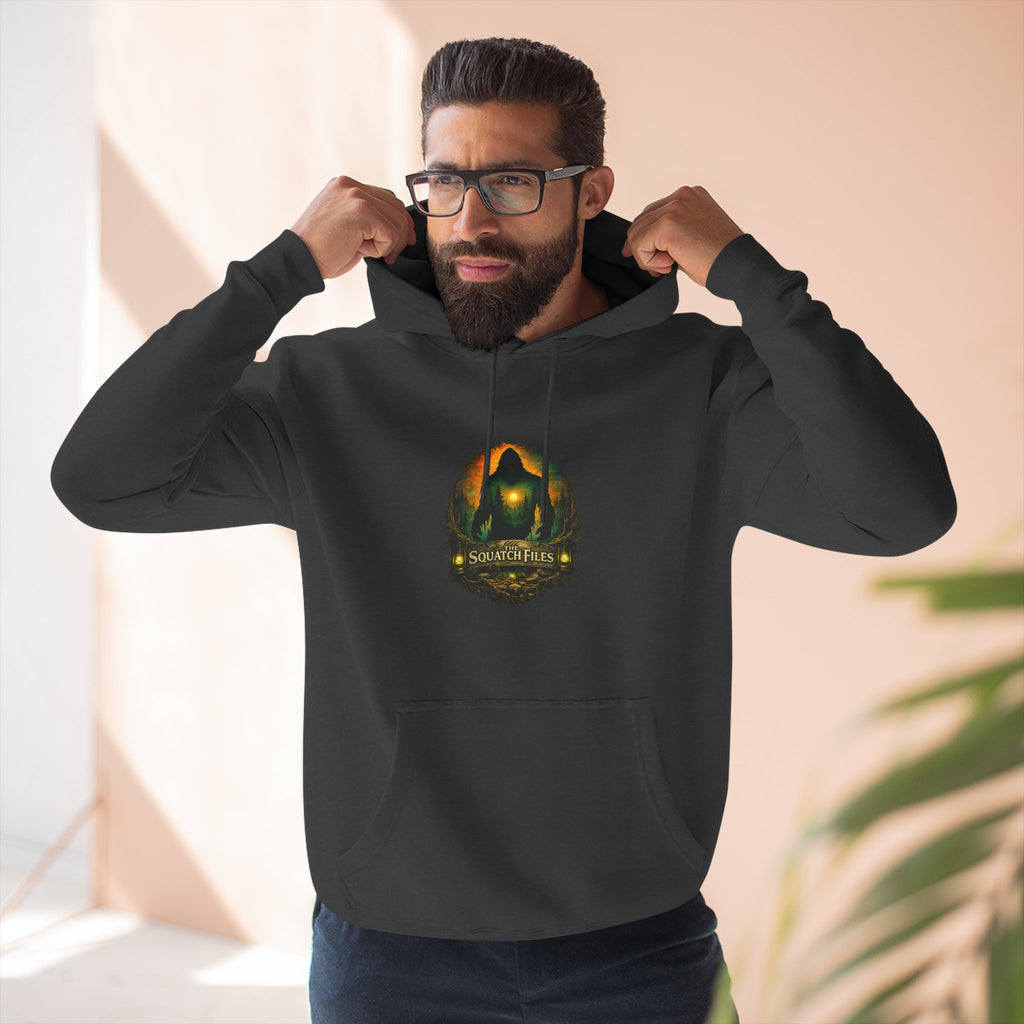 Squatch Go Energy Hoodie — Bigfoot Graphic Fleece Pullover (Made by Nature, Built by Science)