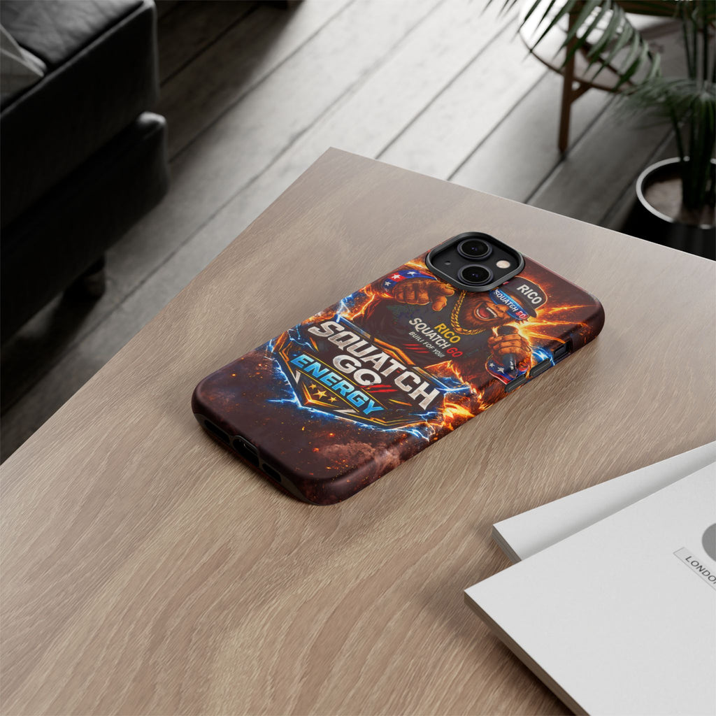 Squatch Go Energy Phone Case — 'Rico Squatch Go' Gamer Energized Tough Case