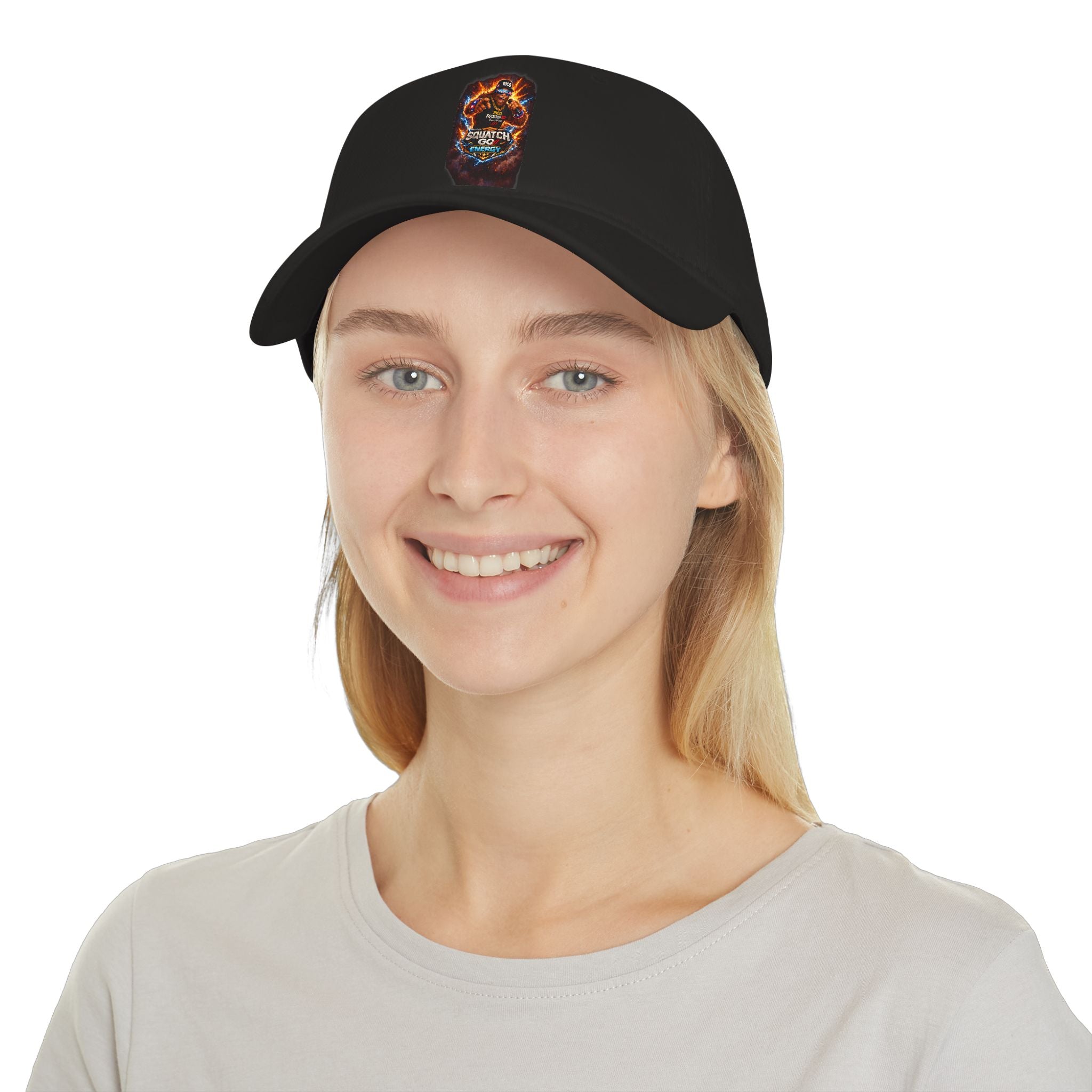 Dragon Skull Gaming Cap — Low Profile Baseball Hat with Fiery Graphic