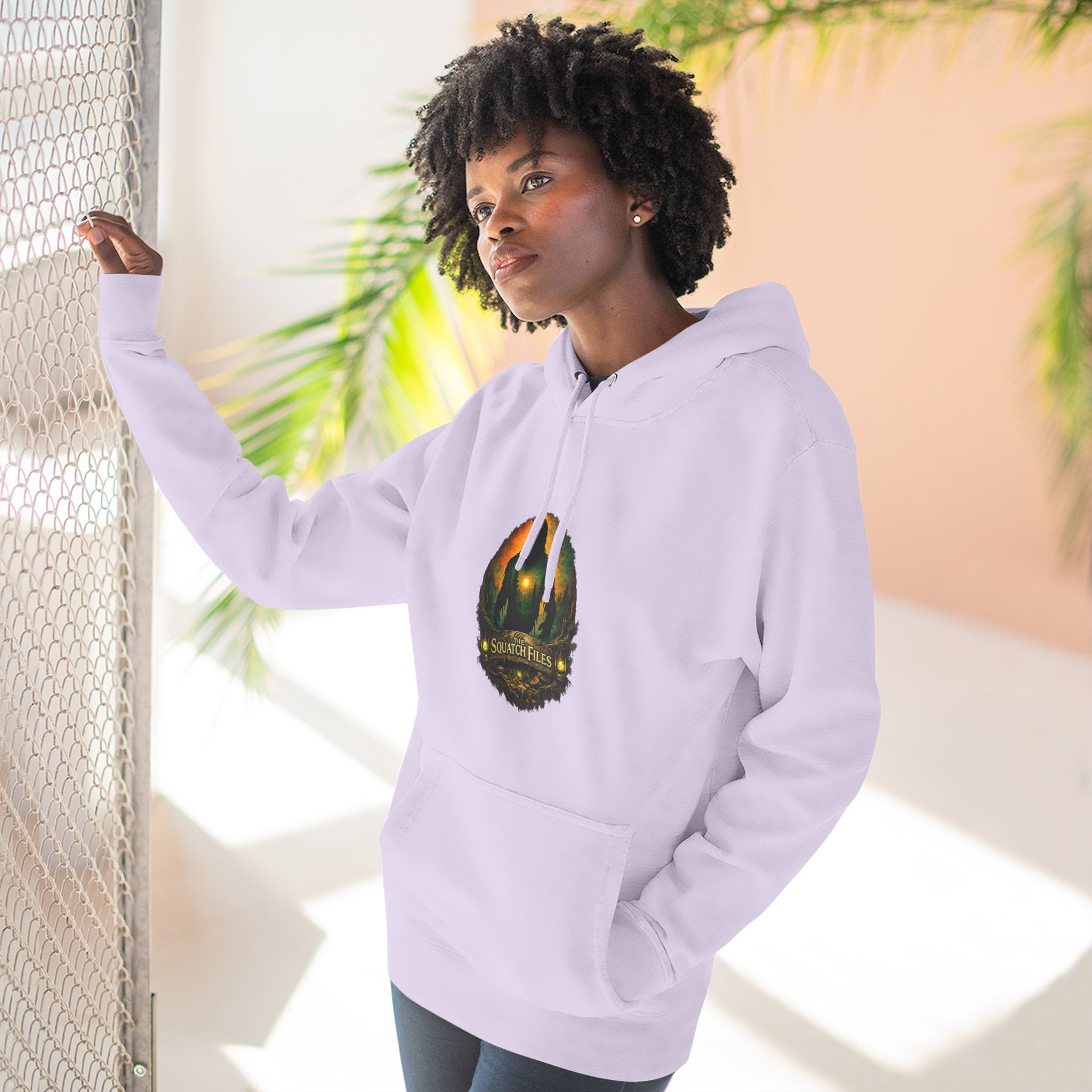 Squatch Go Energy Hoodie — Bigfoot Graphic Fleece Pullover (Made by Nature, Built by Science)