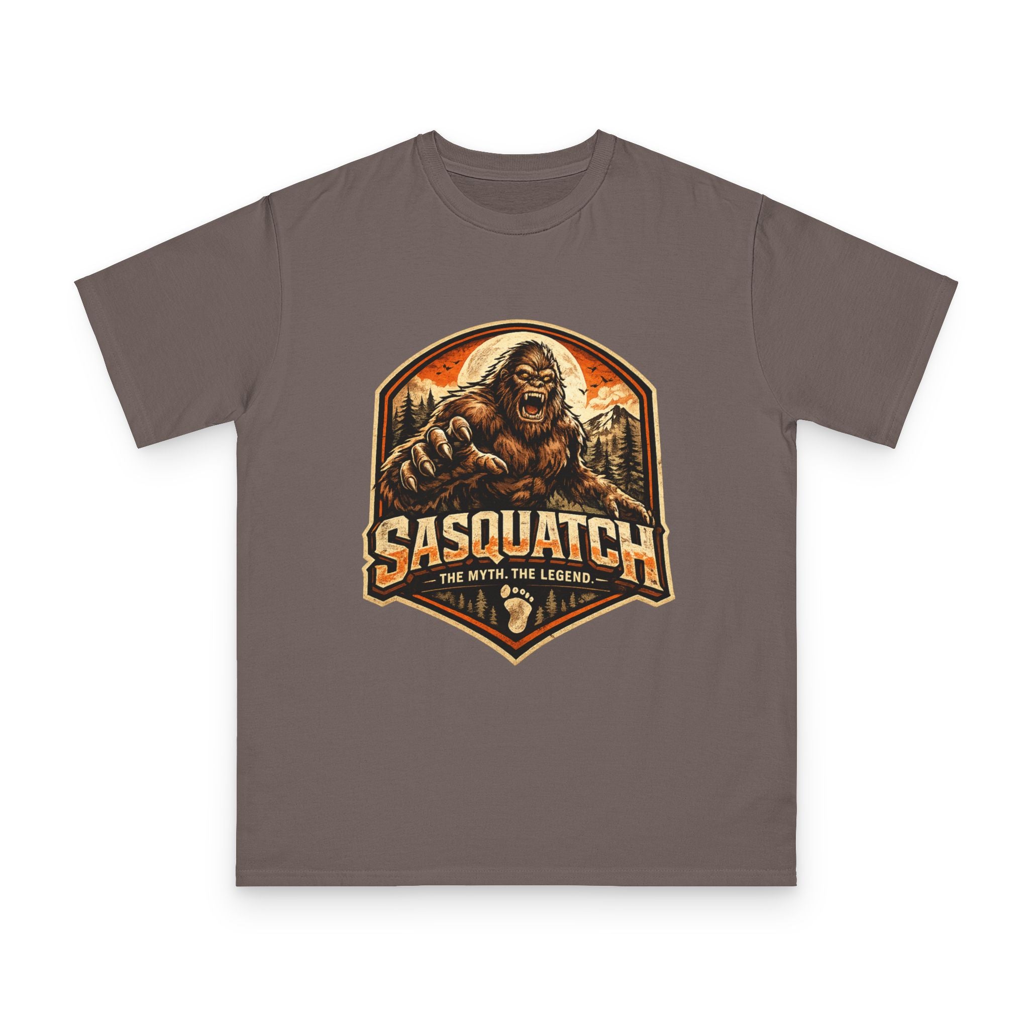 Sasquatch Graphic T-Shirt — "Sasquatch: The Myth The Legend" Retro Outdoor Tee