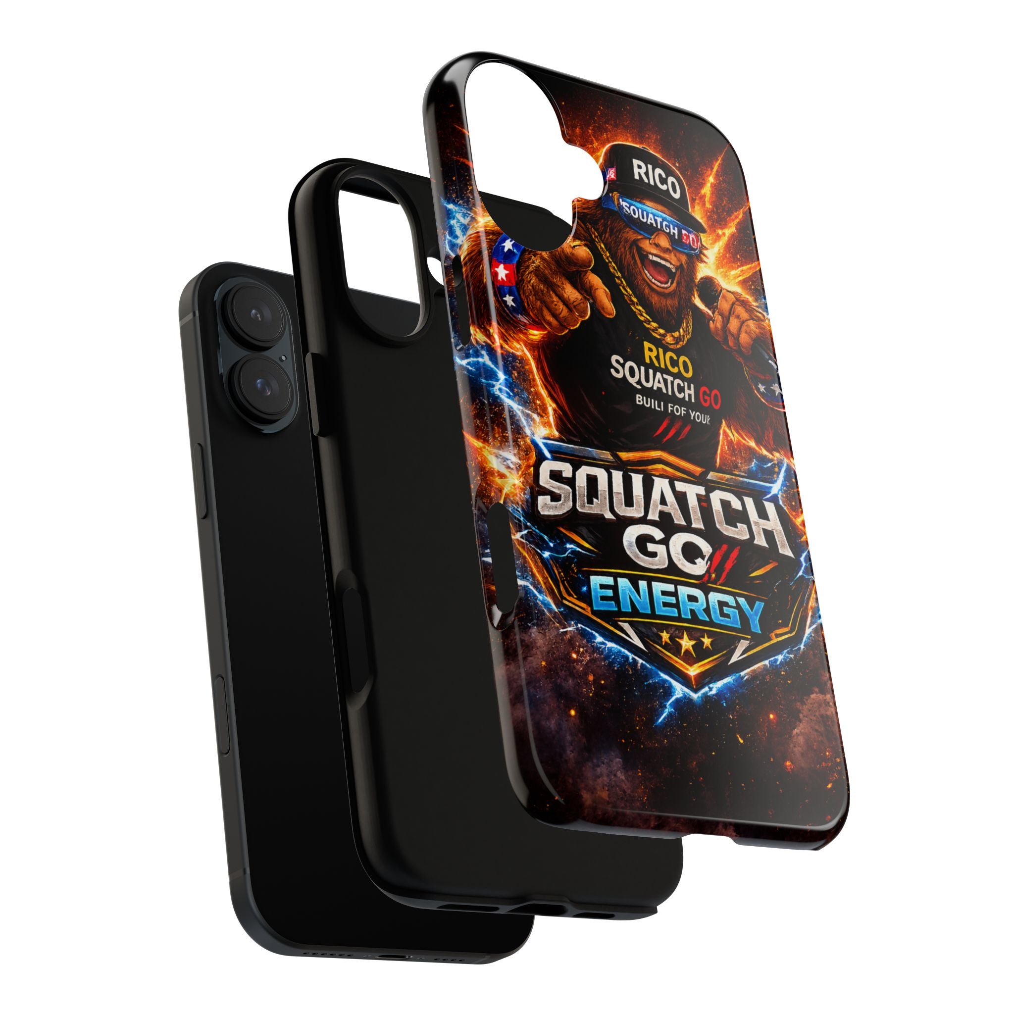 Squatch Go Energy Phone Case — 'Rico Squatch Go' Gamer Energized Tough Case