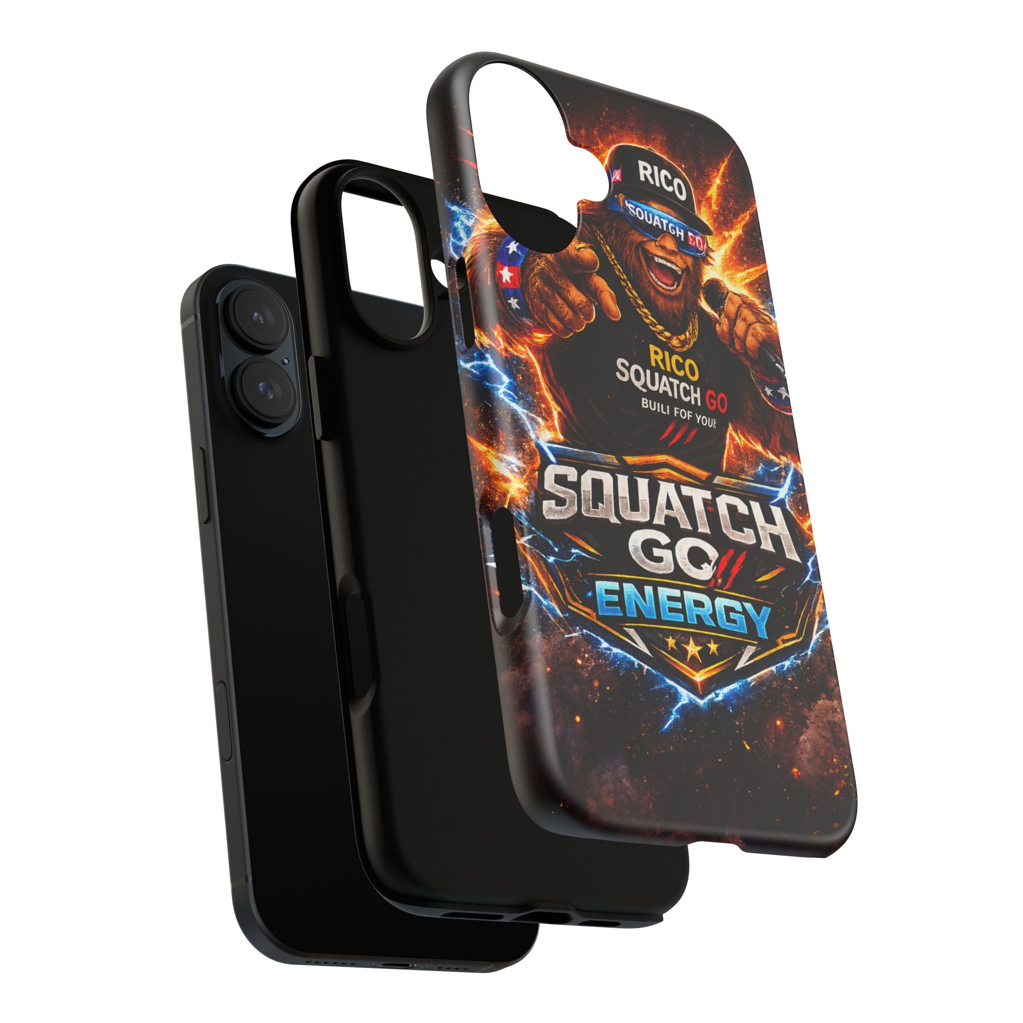 Squatch Go Energy Phone Case — 'Rico Squatch Go' Gamer Energized Tough Case